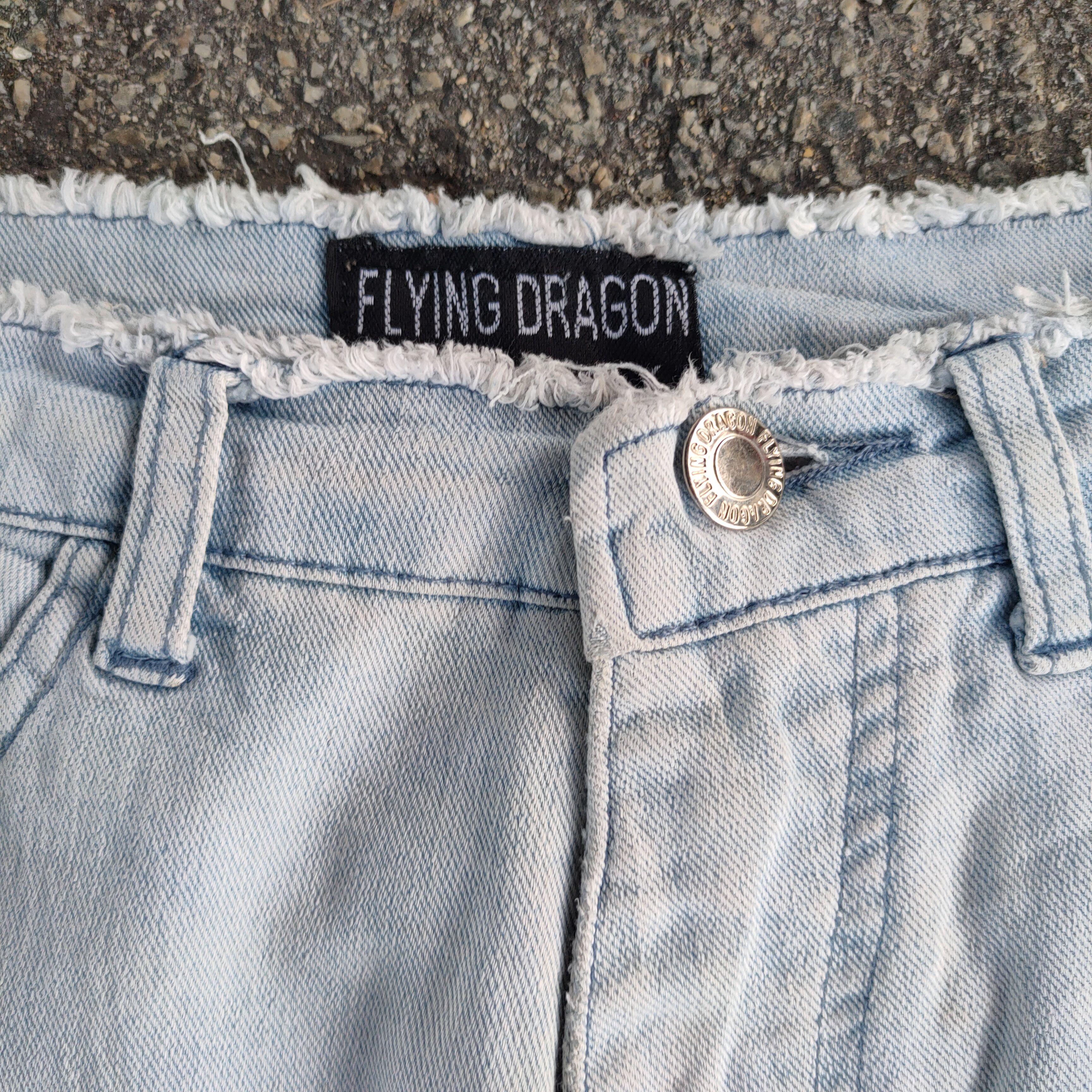 Jean FLARE VINTAGE FLYING DRAGON FADED JEAN DENIM PANTS Size US 30 / EU 46 - 6 Thumbnail