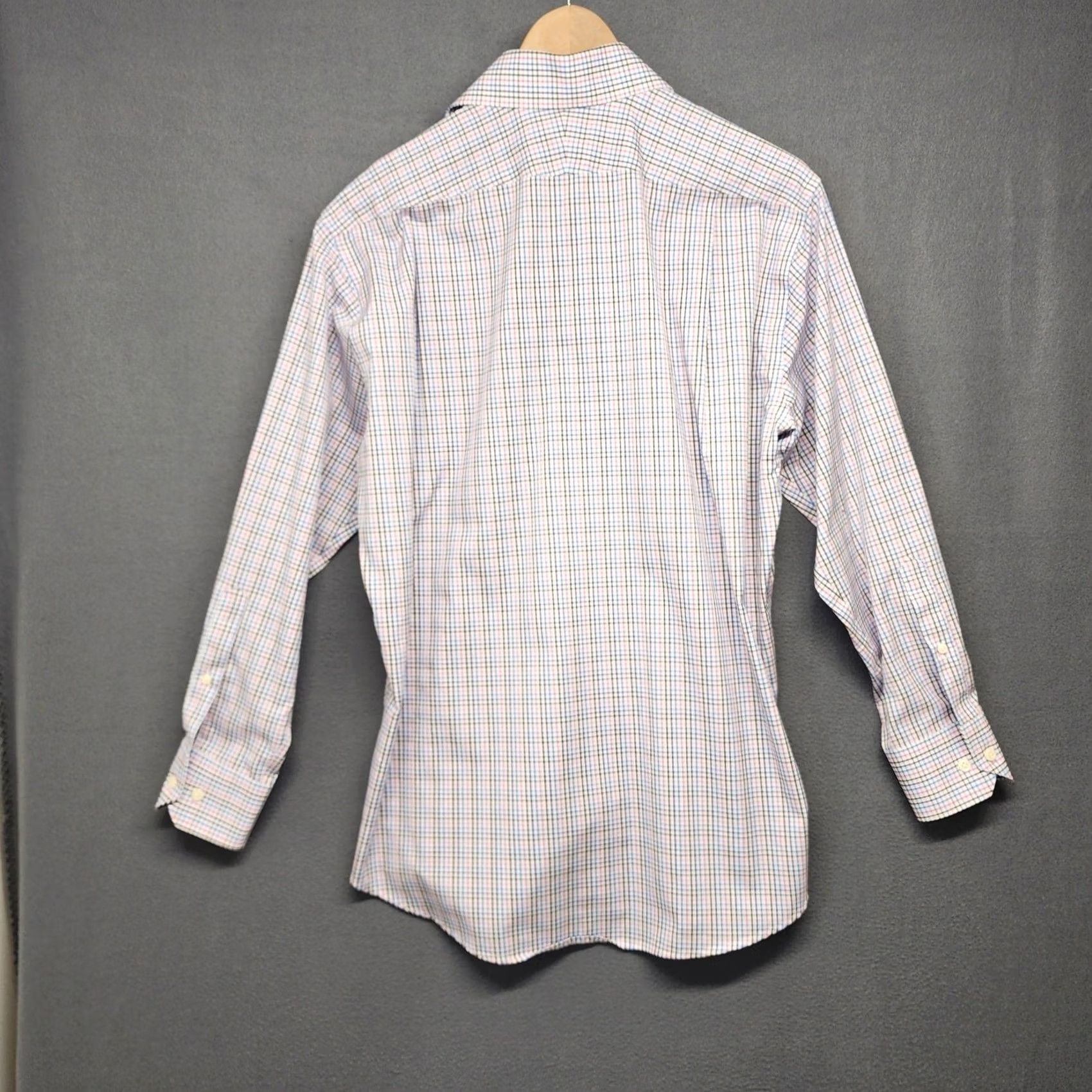Peter Millar Peter Millar Shirt Mens 16 Regular Multicolor Plaid Long Sleeve Button Up Cotton Mens Dress Shirt Size US L / EU 52-54 / 3 - 2 Thumbnail