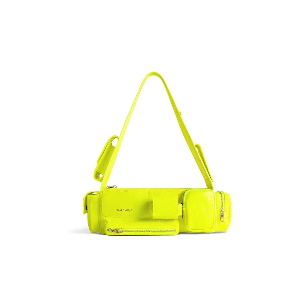 Balenciaga o1mt1gz0525 Size: OS / Superbusy XS Sling Bag in Yellow Size ONE SIZE - 1 Thumbnail