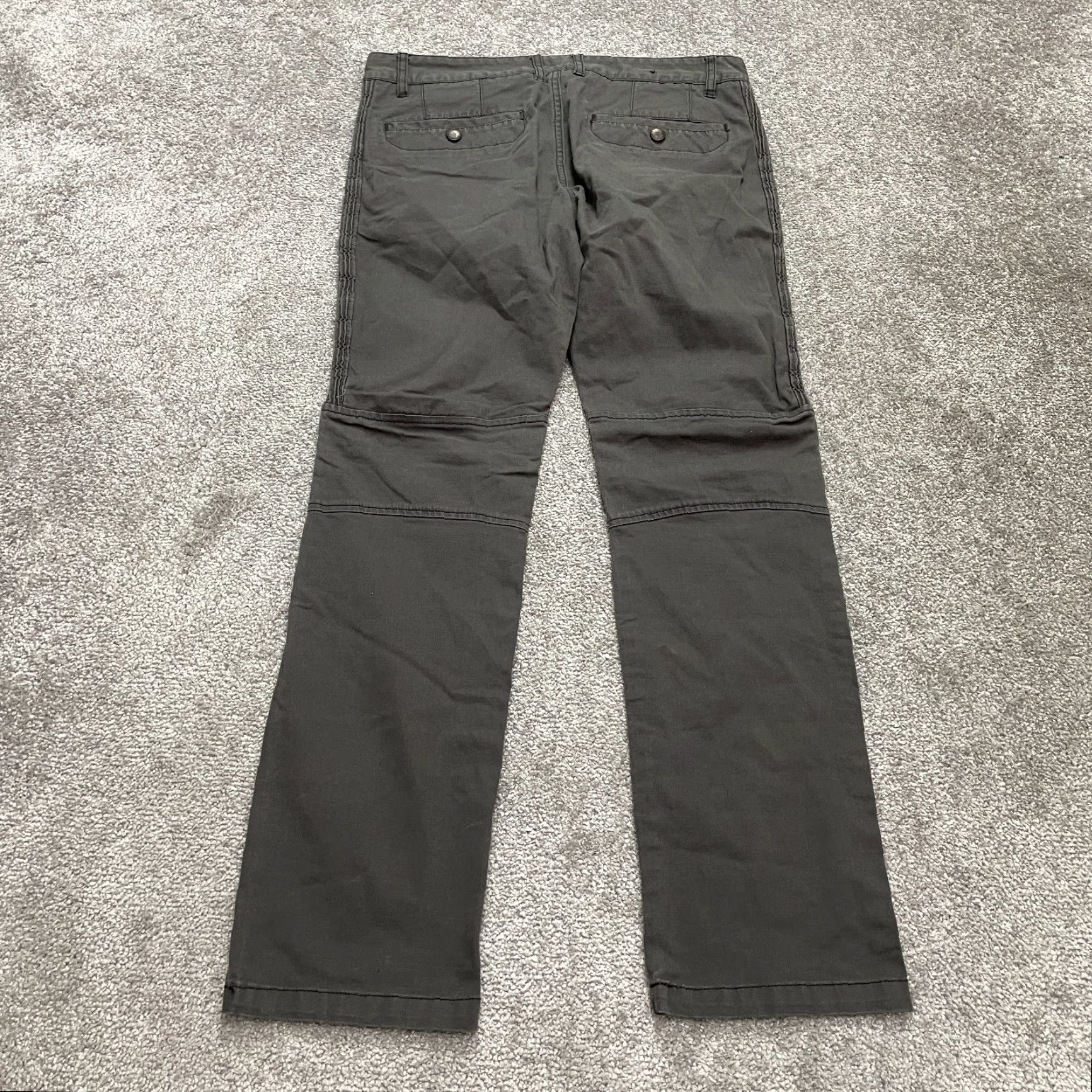 Vintage XIOS Chino Pants Men's 32x30 Dark Gray Casual Outdoor Straight Leg Size US 32 / EU 48 - 2 Thumbnail