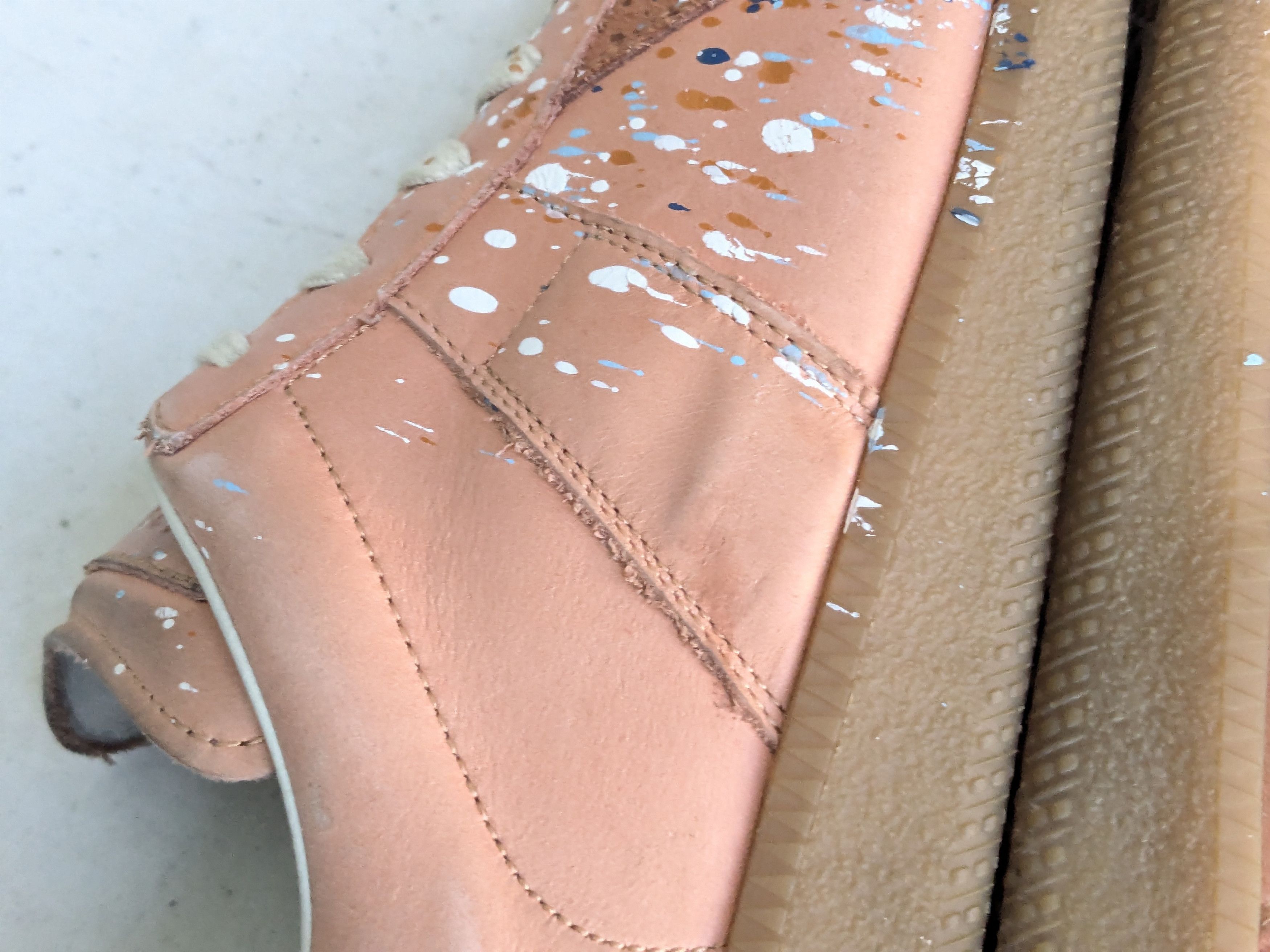 Maison Margiela Maison Margiela GAT Replica Orange Paint Splatter 10 43 Low Size US 10 / EU 43 - 14 Thumbnail