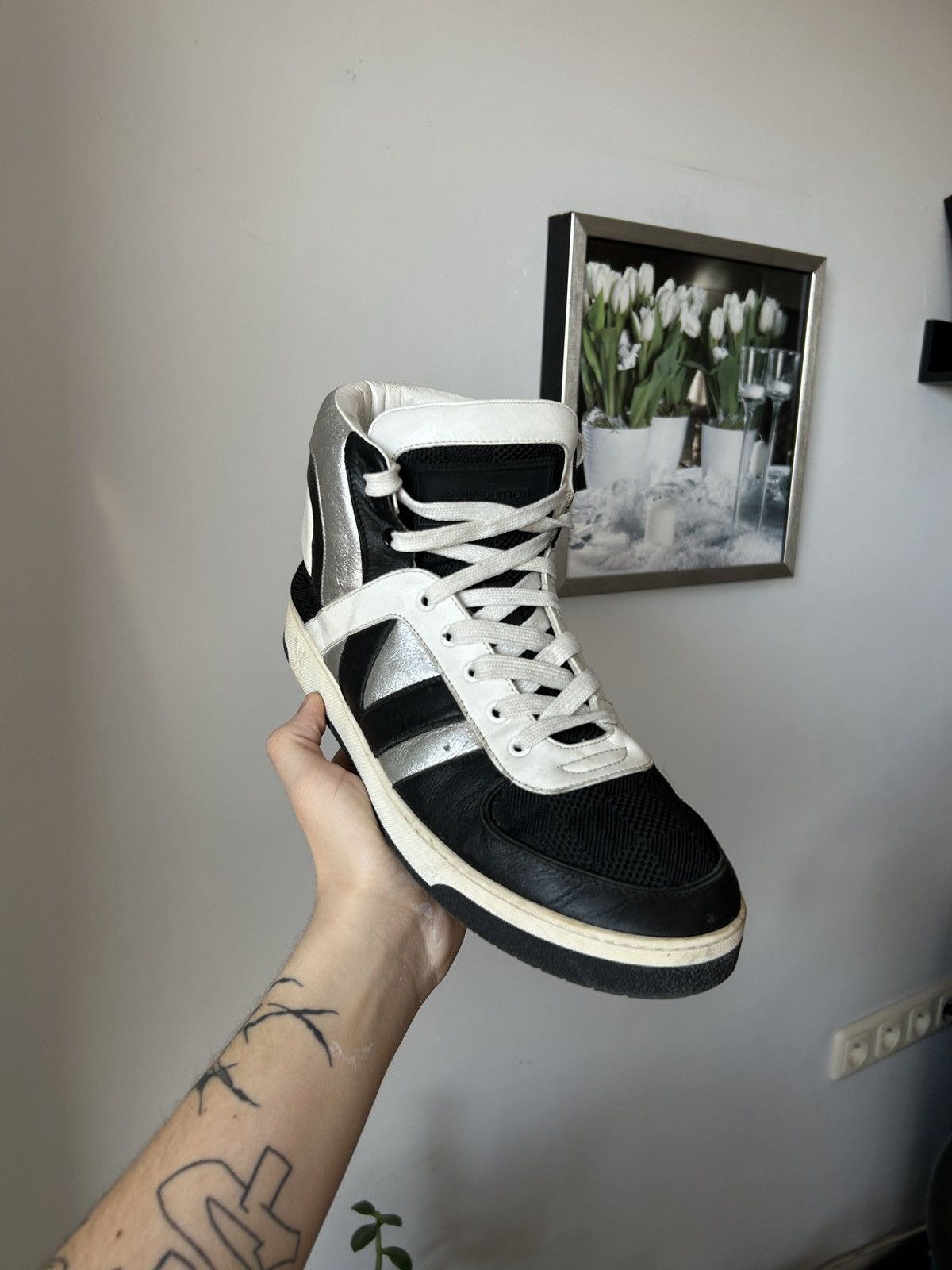 Louis Vuitton Louis Vuitton Paris High Top Damier Sneakers Size US 9 / EU 42 - 5 Thumbnail