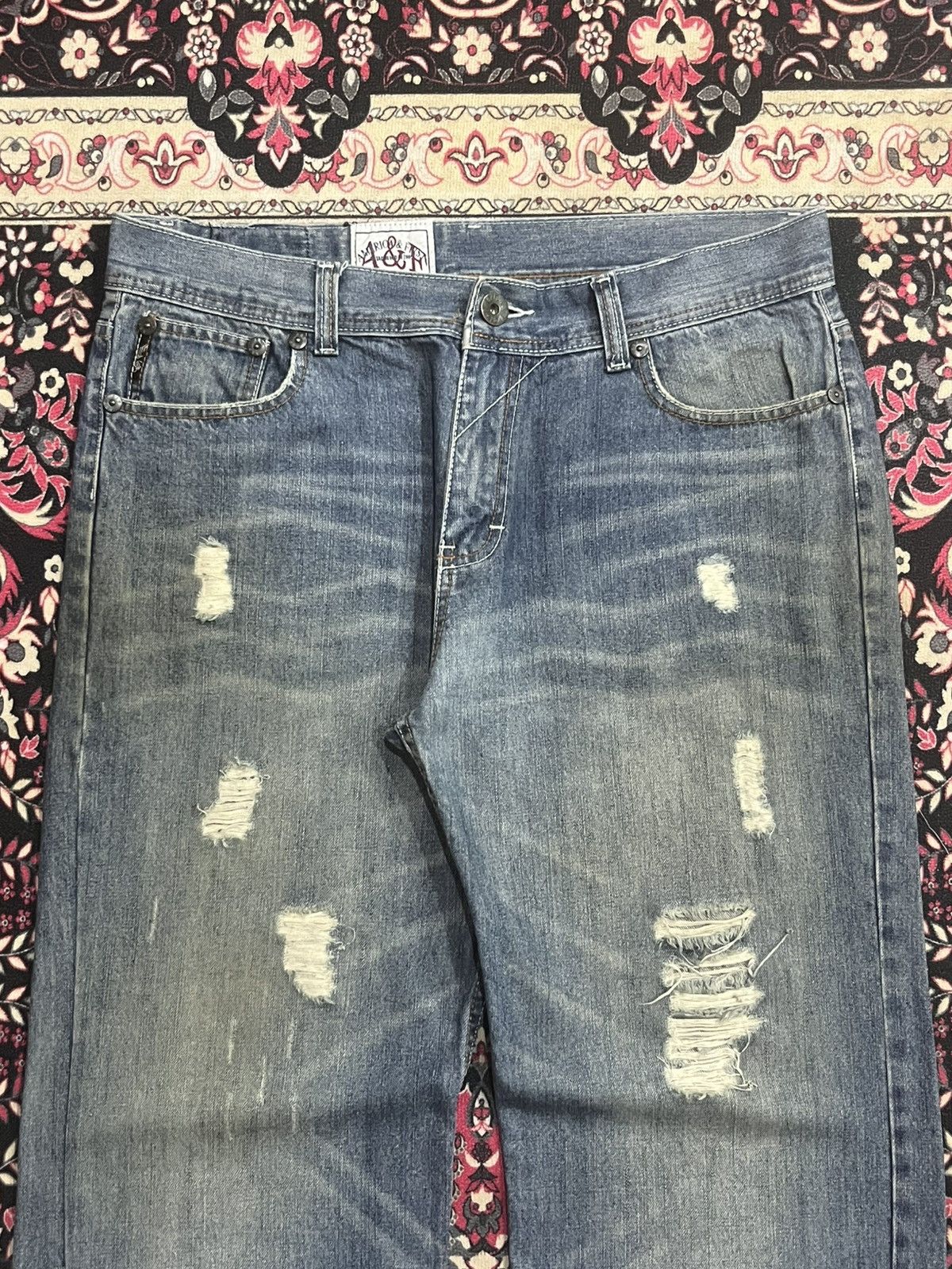 Abercrombie & Fitch Vintage Abercrombie & Fitch Distressed Loose Baggy Jeans Size US 36 / EU 52 - 4 Thumbnail