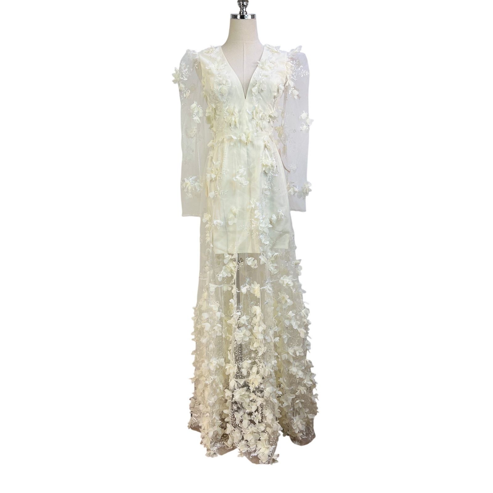 Anthropologie Anthropologie The Kallie Prairie Cottage Maxi Dress 2X White  | Grailed