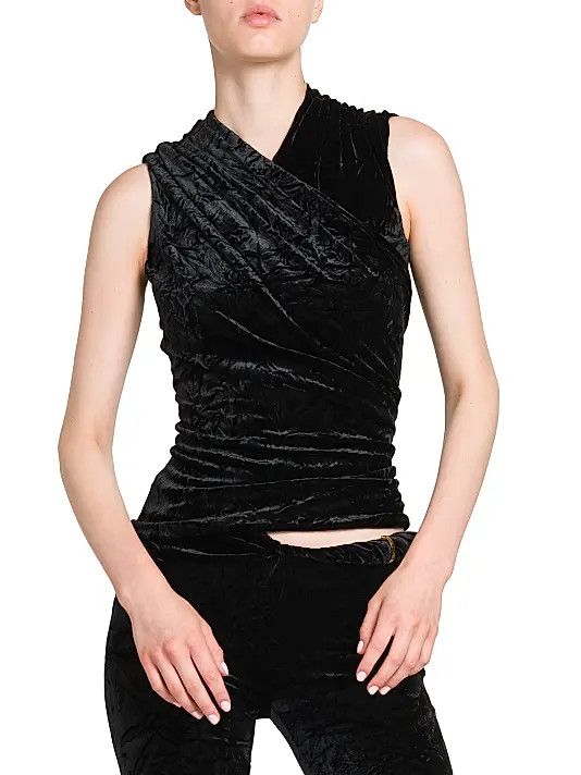 Versace o1y0226 Blouse in Black Size S / US 4 / IT 40 - 2 Thumbnail