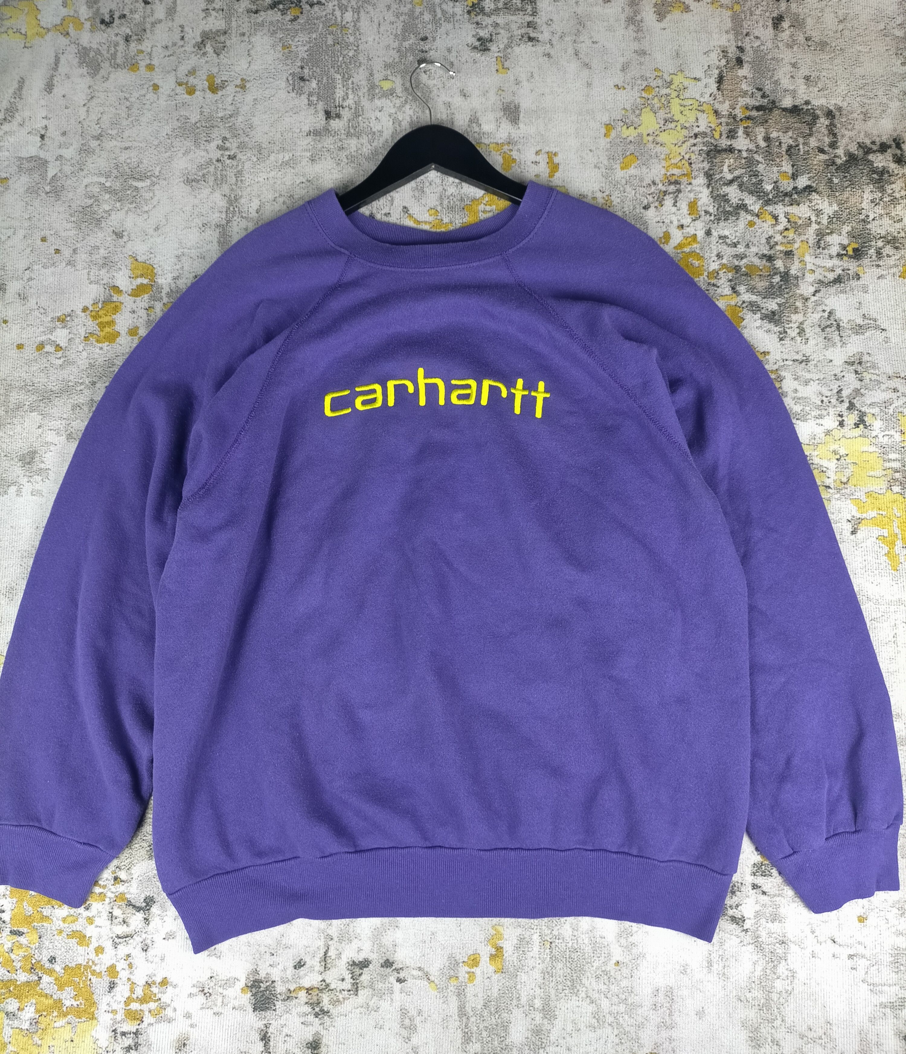 Carhartt 🔥90s Vintage Carhartt Spell out Sweatshirt Size US XL / EU 56 / 4 - 2 Thumbnail
