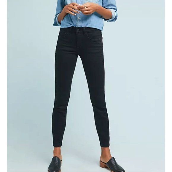 Anthropologie Pilcro Black High-Rise Skinny Jeans Size 25" / US 0 / IT 36 - 1 Thumbnail