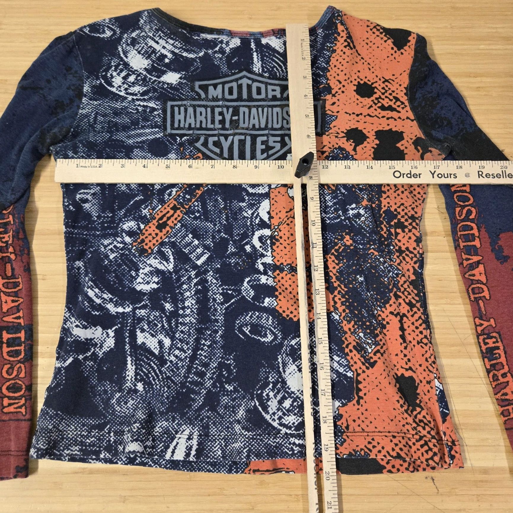Harley Davidson Harley-Davidson Shirt Womens Medium Long Sleeve Graphic Made USA Motorcycle Size M / US 6-8 / IT 42-44 - 6 Thumbnail