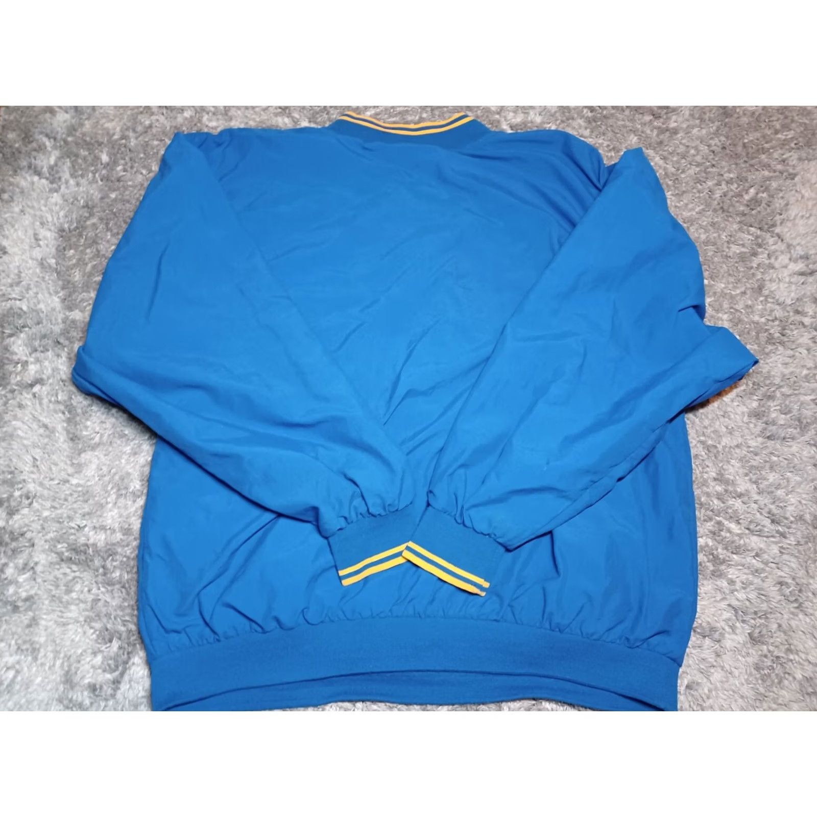 Reebok VINTAGE Reebok Windbreaker Jacket Mens XL Blue Snap Button Pullover 90s 80s Lightweight Pockets Regular Size US XL / EU 56 / 4 - 6 Thumbnail