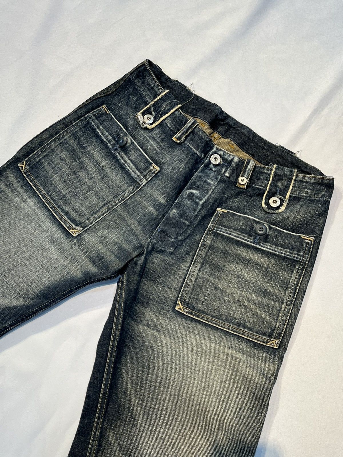 Diesel × Japanese Brand VINTAGE DIESEL Y2K DISTRESSED JEAN DENIM PANTS Size US 28 / EU 44 - 6 Thumbnail