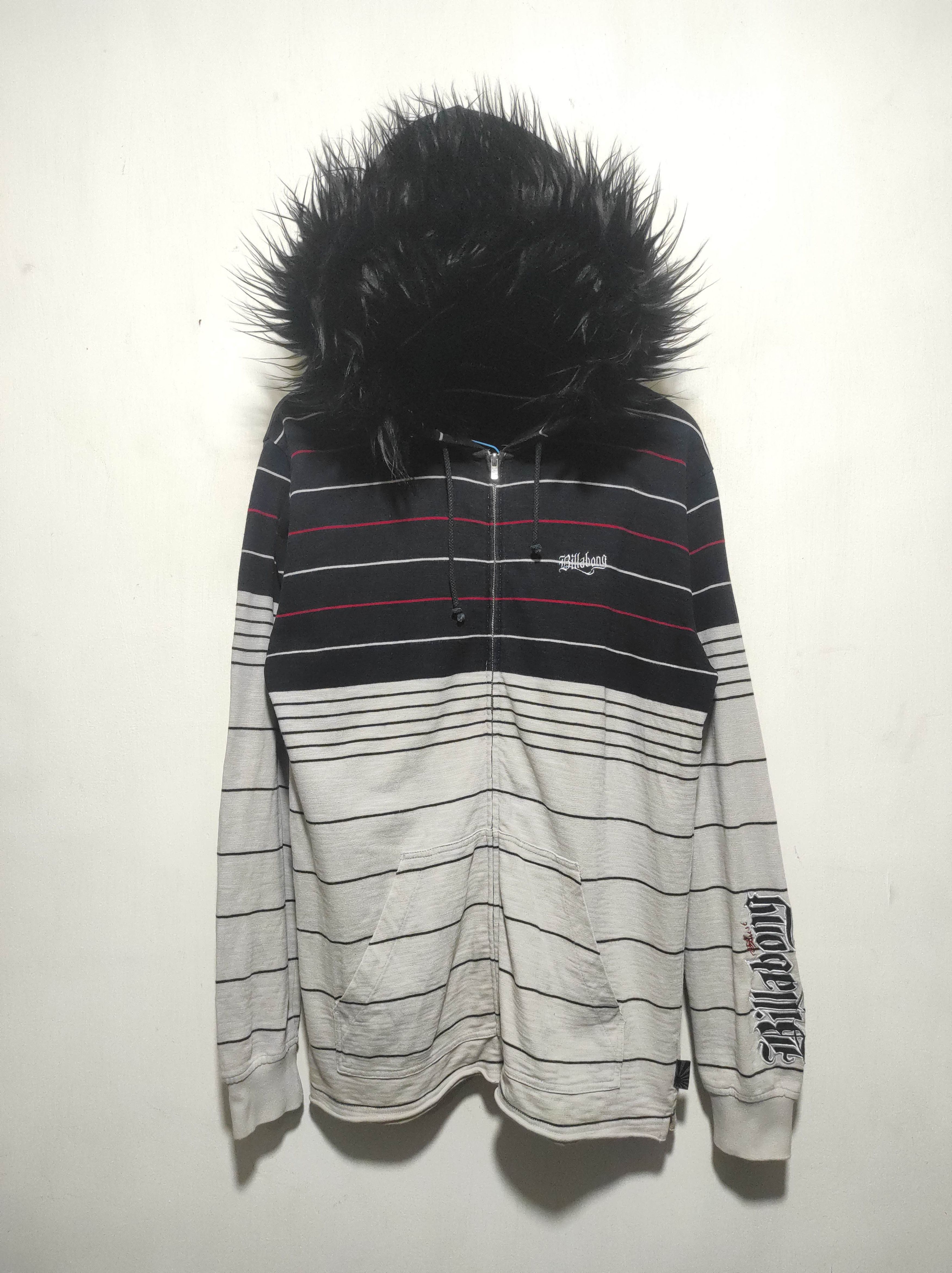 Hysteric Glamour Billabong Stripe Zip Fur Hoodie LGB IfSixWasNine style Size US L / EU 52-54 / 3 - 2 Thumbnail