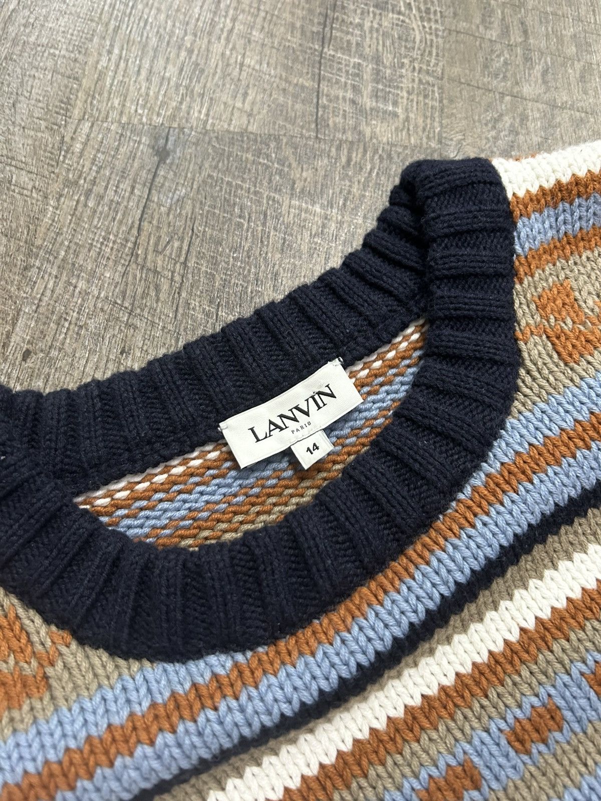 Lanvin Lanvin Jacquard Sweater Size US M / EU 48-50 / 2 - 3 Thumbnail