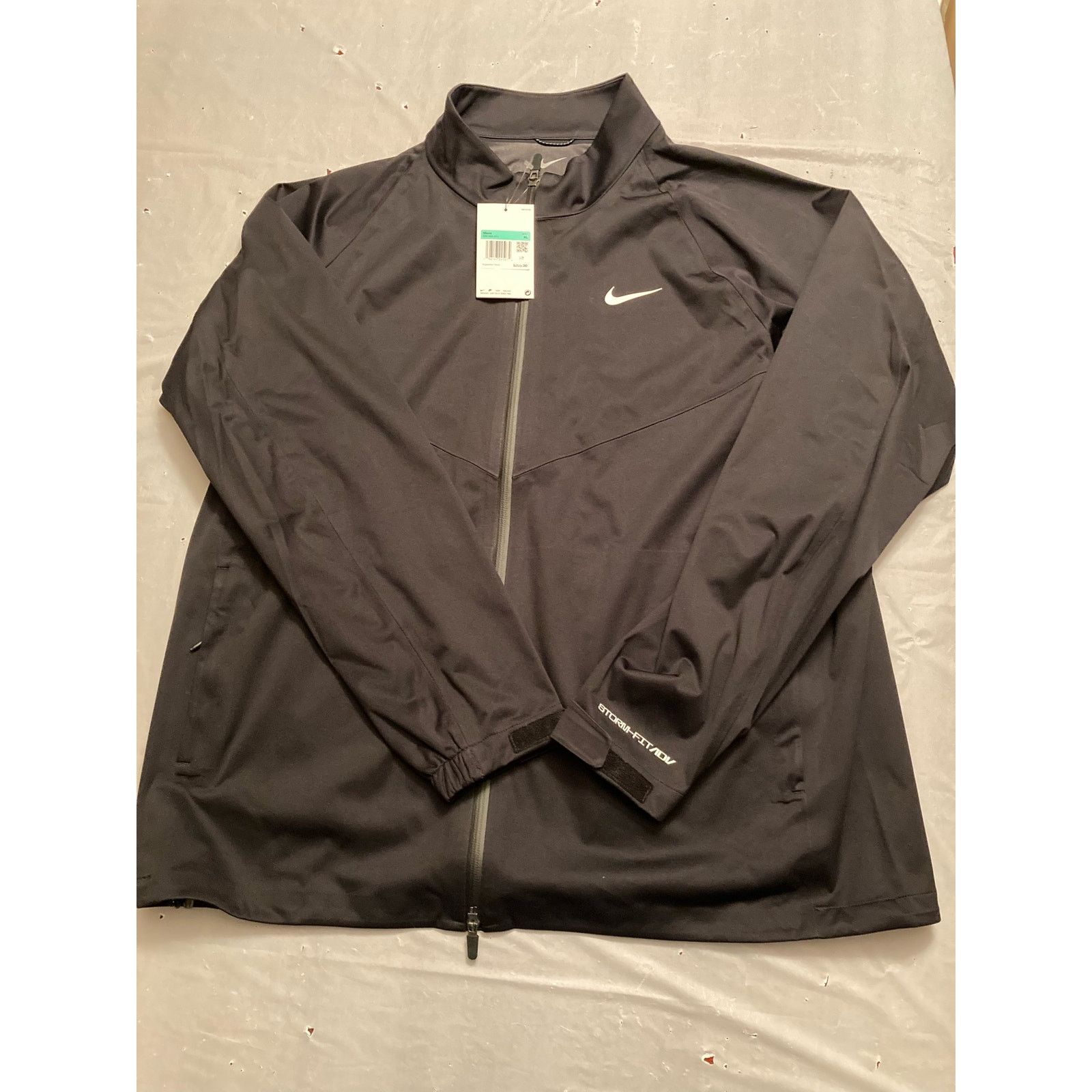 image of Nike Men’S Storm-Fit Adv Full-Zip Golf Jacket Black Size Xl, Men's