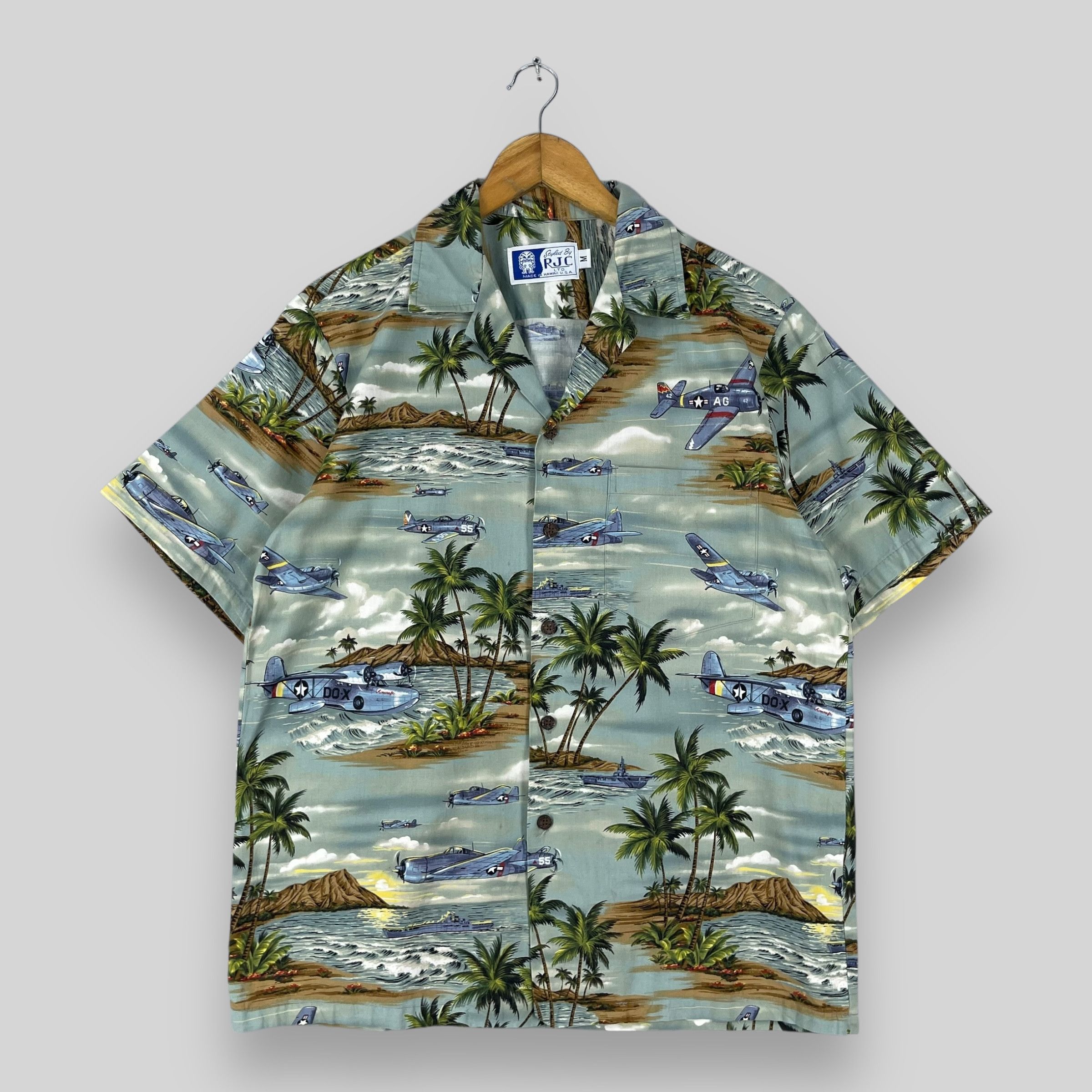 Vintage Vintage 90s Hawaiian Honolulu Beach American Flying Squad Size US M / EU 48-50 / 2 - 1 Thumbnail