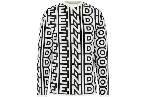 Fendi o1loc1c0824 Sweatshirt in Black/White Size US XL / EU 56 / 4 - 1 Thumbnail