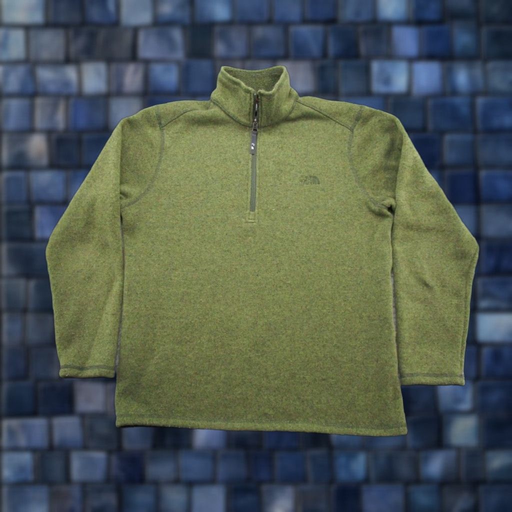 The North Face The North Face Jacket Mens Size M 1/4 Zip Fleece Green Outdoor Ski Size US M / EU 48-50 / 2 - 1 Thumbnail