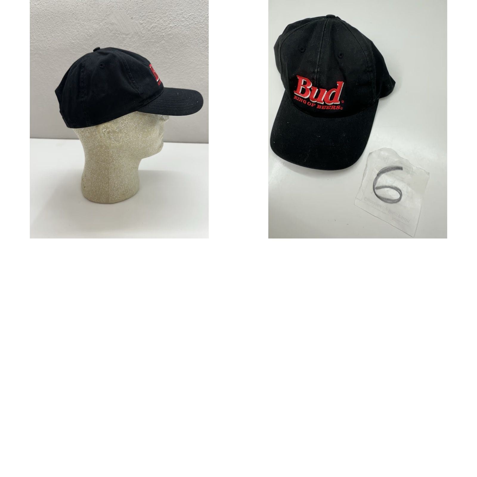 Twins Twins Enterprise Snapback Hat Bud King Of Beers Black Embroidered Adjustable Cap Mens Hat Size ONE SIZE - 8 Thumbnail