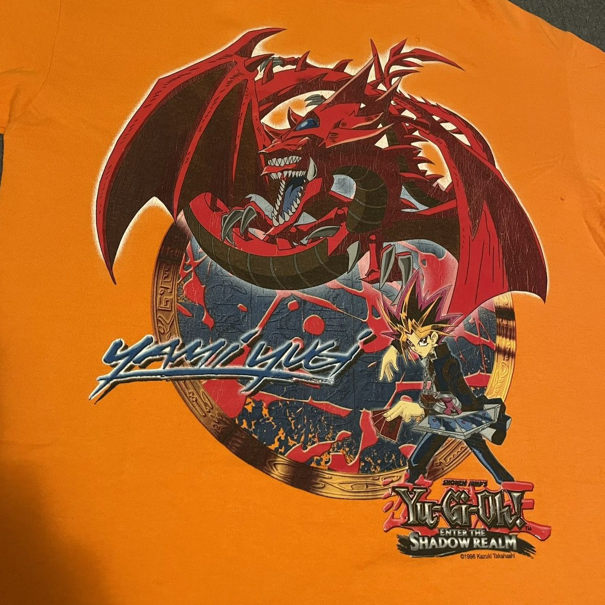 Vintage Vintage 1996 Yu-Gu-Oh! Enter The Shadow Realm Anime Tee Size US M / EU 48-50 / 2 - 2 Thumbnail