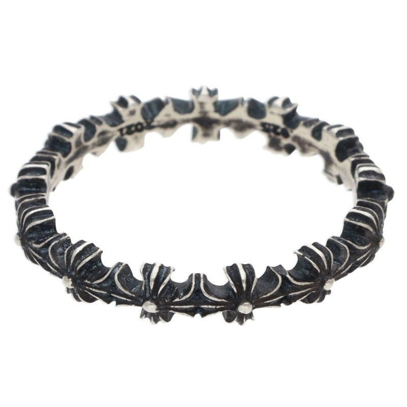 Chrome Hearts Chrome Hearts Tiny ECH Plus Band Silver Ring Size ONE SIZE - 2 Thumbnail
