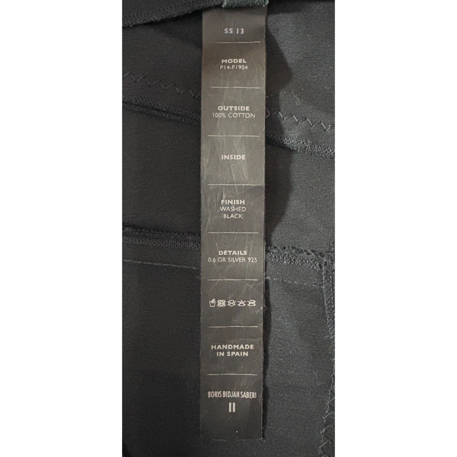 Boris Bidjan Saberi Boris Bidjan Saberi Denim Pants sz XL color navy P14-F1904 h Size US 40 / EU 56 - 5 Thumbnail