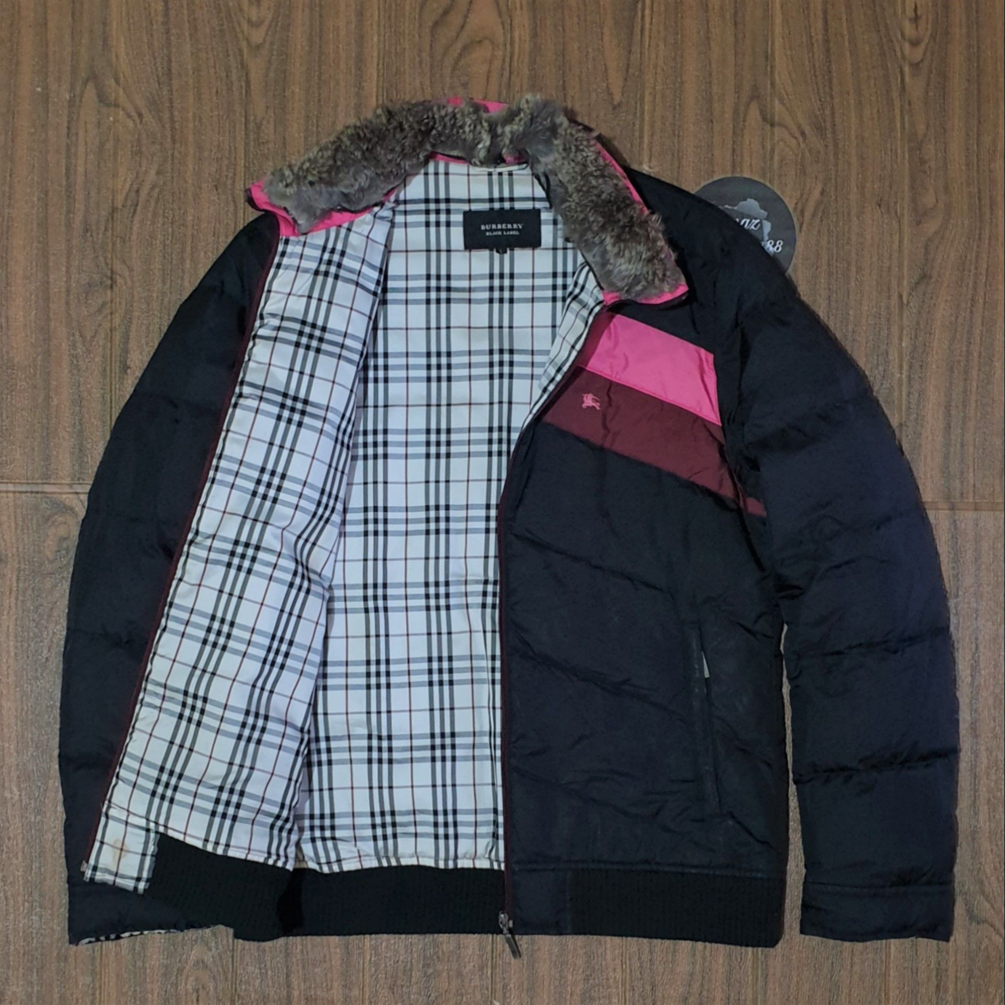Burberry BURBERRY BLACK LABEL Nova Check Down Jacket Size L / US 10 / IT 46 - 1 Thumbnail