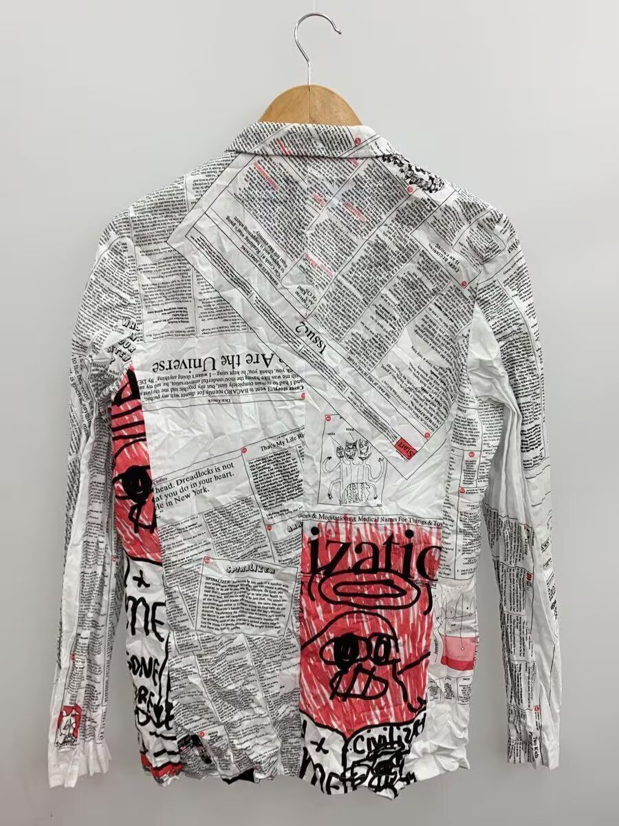 Comme des Garcons AD2019 "Civilization" Newspaper Linen Tailored Blazer Jacket Size US S / EU 44-46 / 1 - 2 Thumbnail