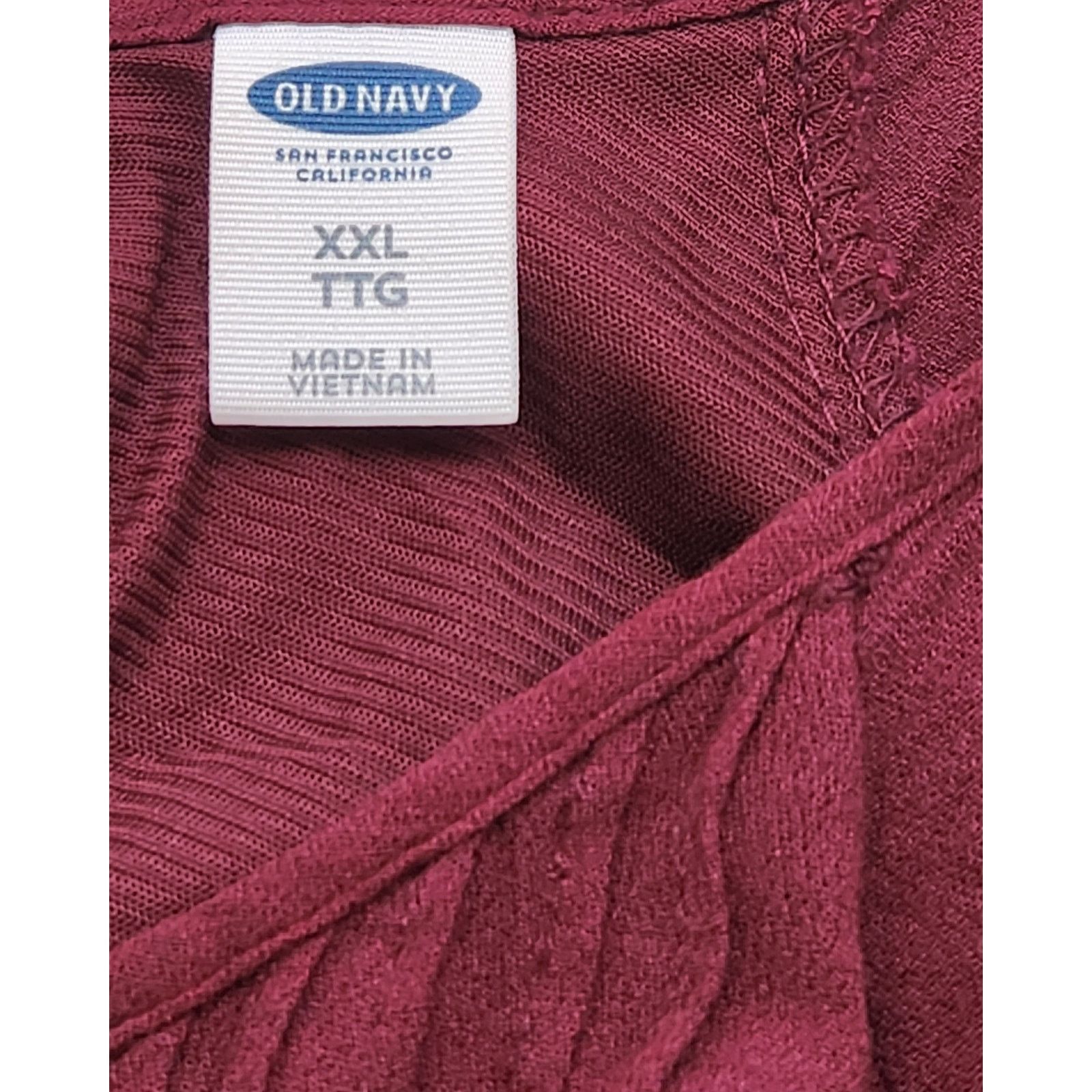 Old Navy Old Navy Burgundy Cold Shoulder Raglan Sleeves Top XXL Size XXL / US 16-18 / IT 52-54 - 4 Thumbnail