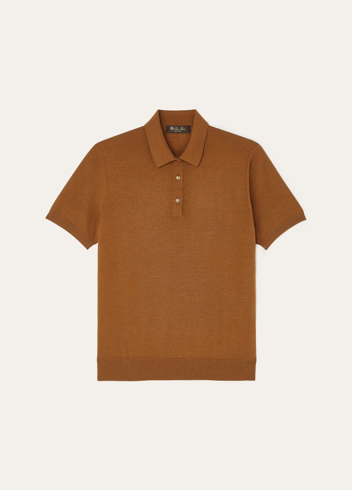 Loro Piana o1srvl11e0526 FAO9853 Sottile Polo Shirt in Brown Size M / US 6-8 / IT 42-44 - 1 Thumbnail