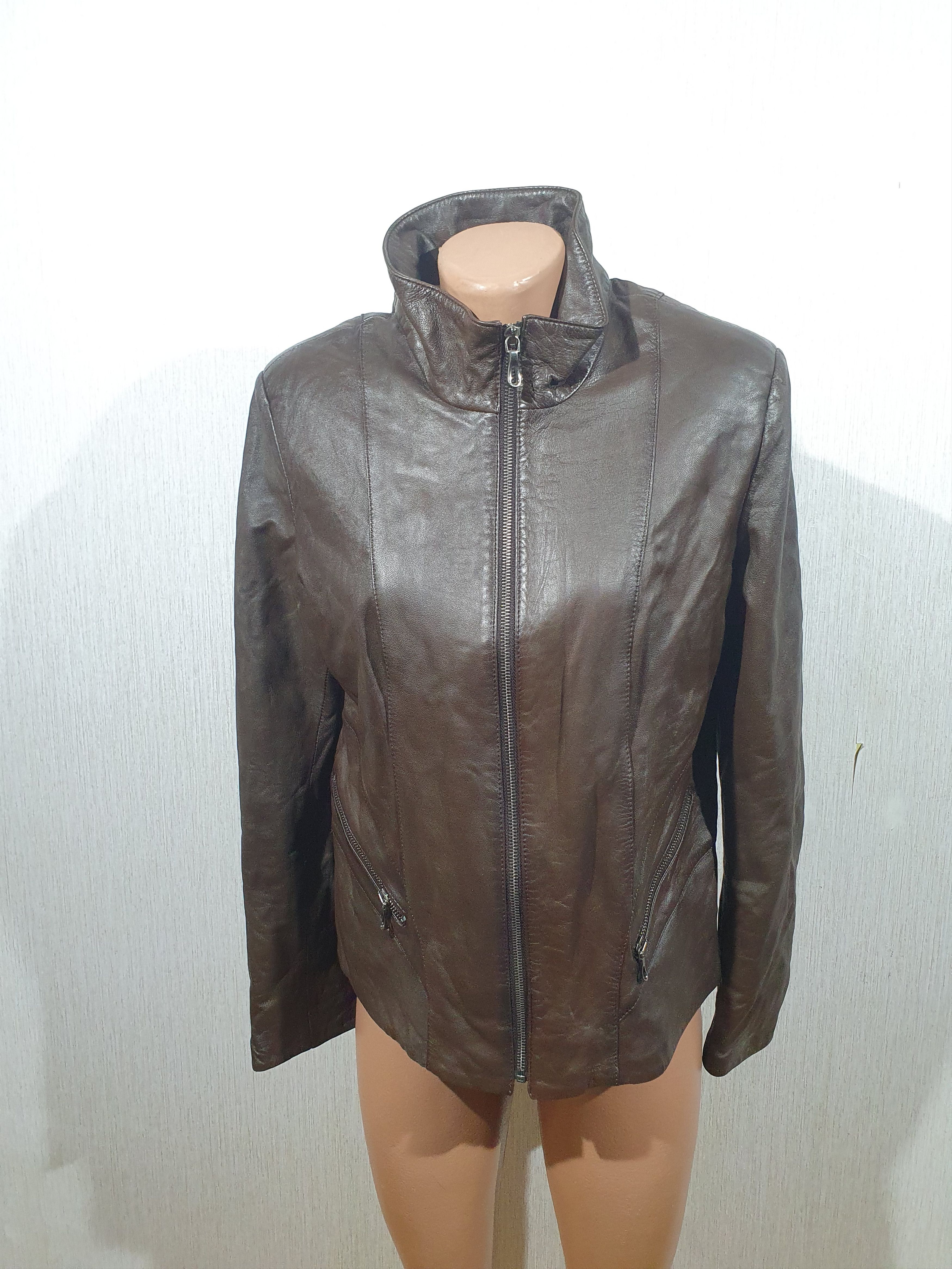 Leather women's jacket