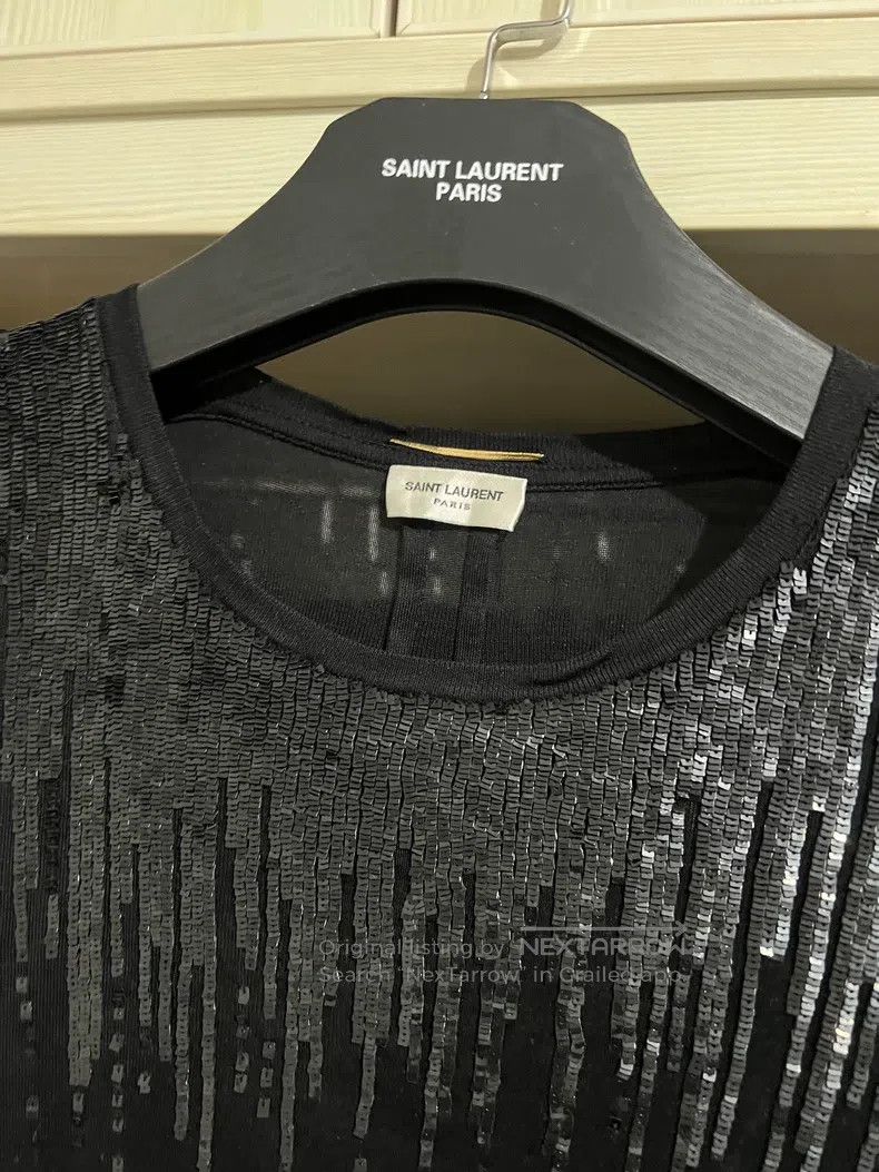 Saint Laurent Paris Saint Laurent Paris Black Scale Short Sleeve i Size US S / EU 44-46 / 1 - 2 Thumbnail