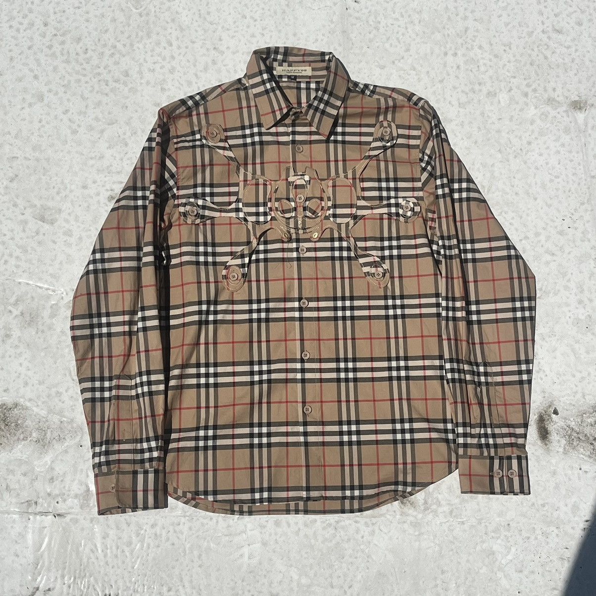 image of Happy99 Angel99 Button Up - Plaid, Men's (Size Medium)