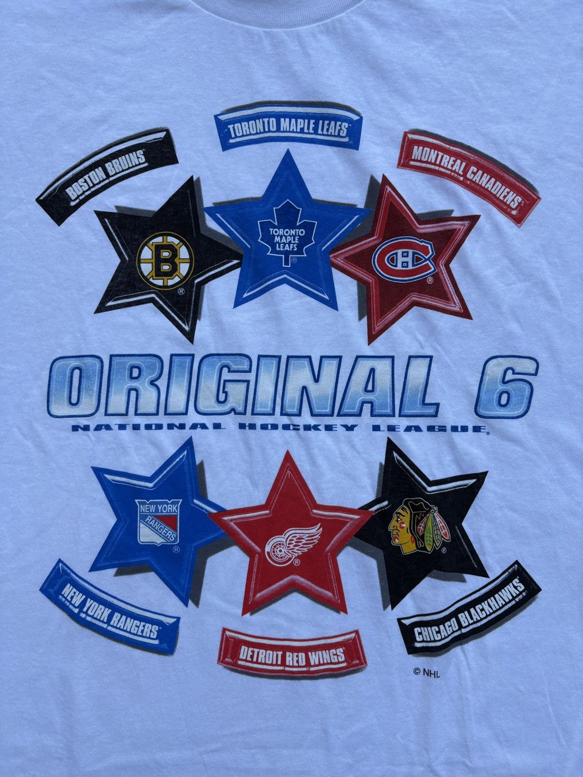NHL Vintage 1998 THG Inc. NHL “The Original Six” T-Shirt Size XL Size US XL / EU 56 / 4 - 4 Thumbnail
