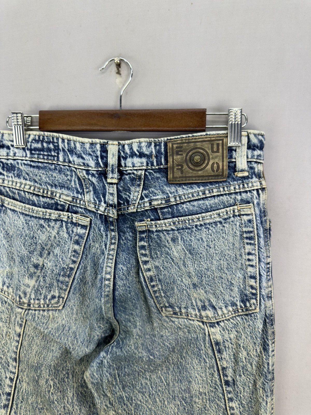 Wrangler Euro Wrangler Acid Wash Jeans Size US 30 / EU 46 - 6 Thumbnail