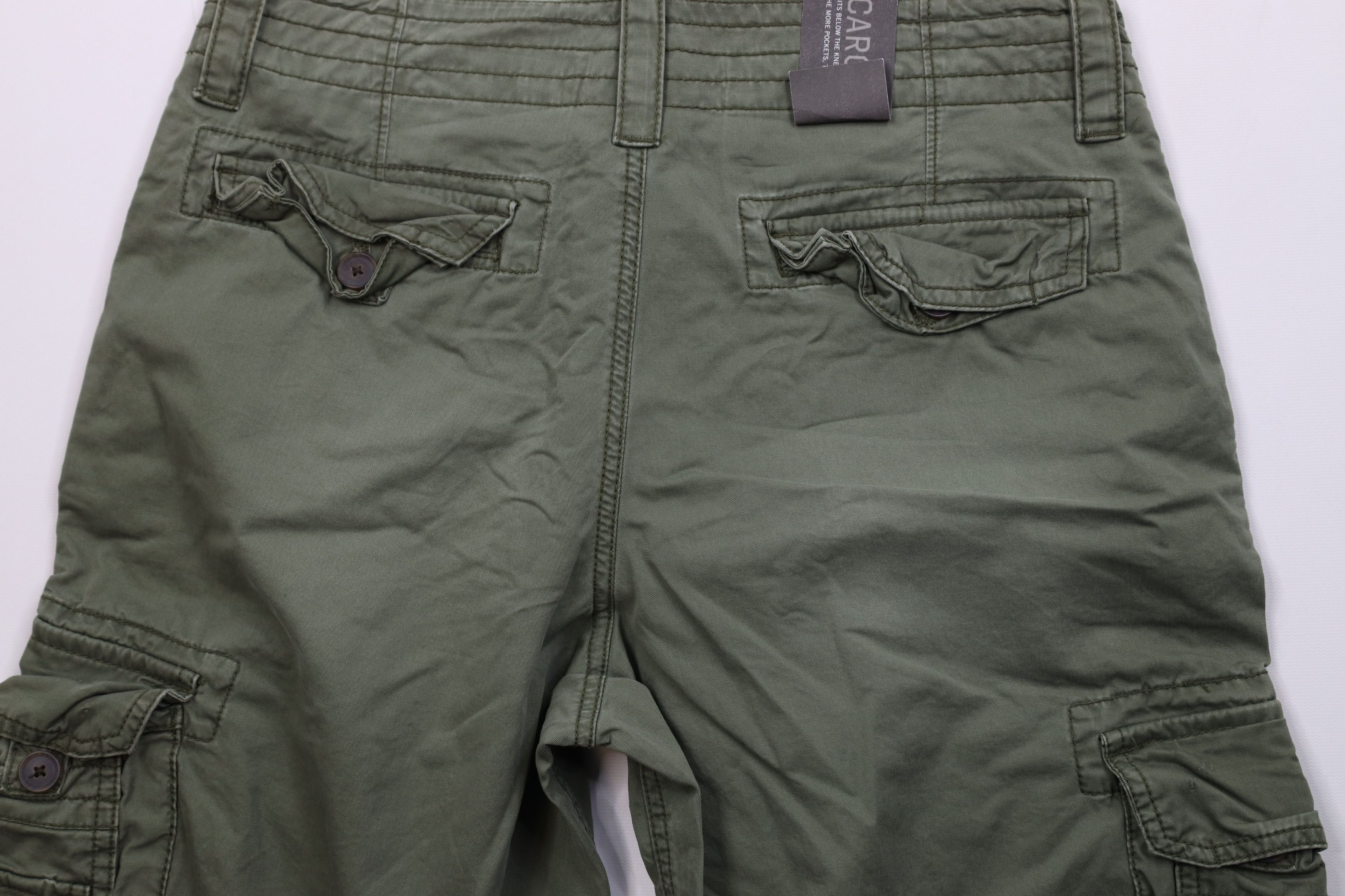 Aeropostale Deadstock Vintage Y2K Aeropostale Surplus Cargo Shorts Green Size US 30 / EU 46 - 9 Thumbnail