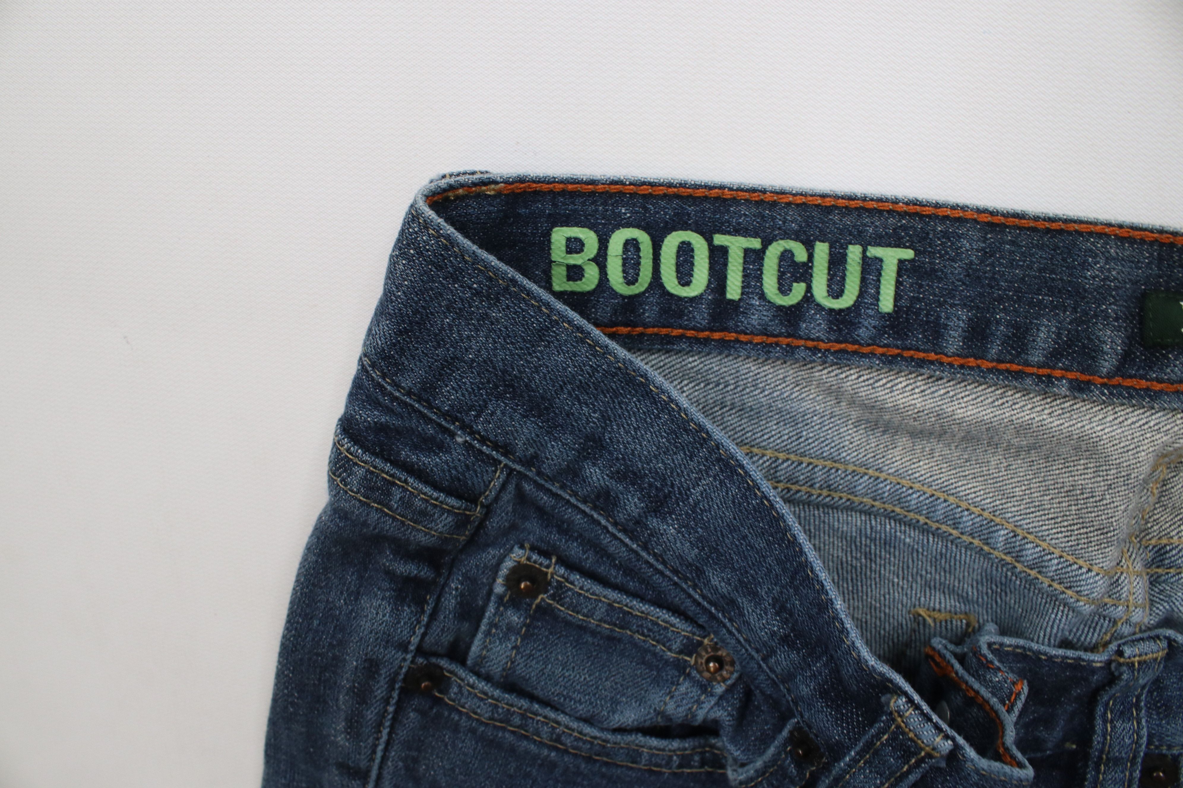 J.Crew × Vintage Vintage Y2K J Crew Stretch Flared Bootcut Denim Jeans Blue Size 28" / US 6 / IT 42 - 10 Thumbnail