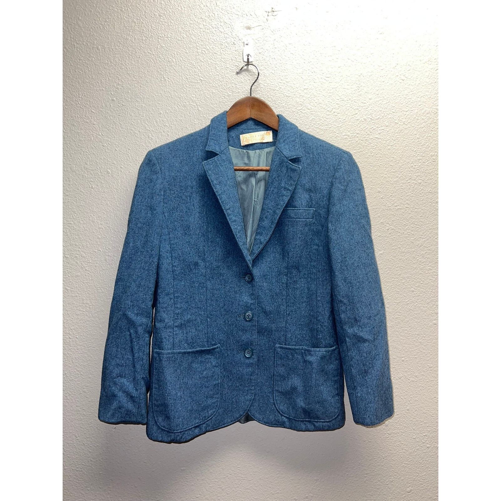 Pendleton Vintage Pendleton Blue Blazer Jacket 1970s 70s Women Medium Size M / US 6-8 / IT 42-44 - 1 Thumbnail