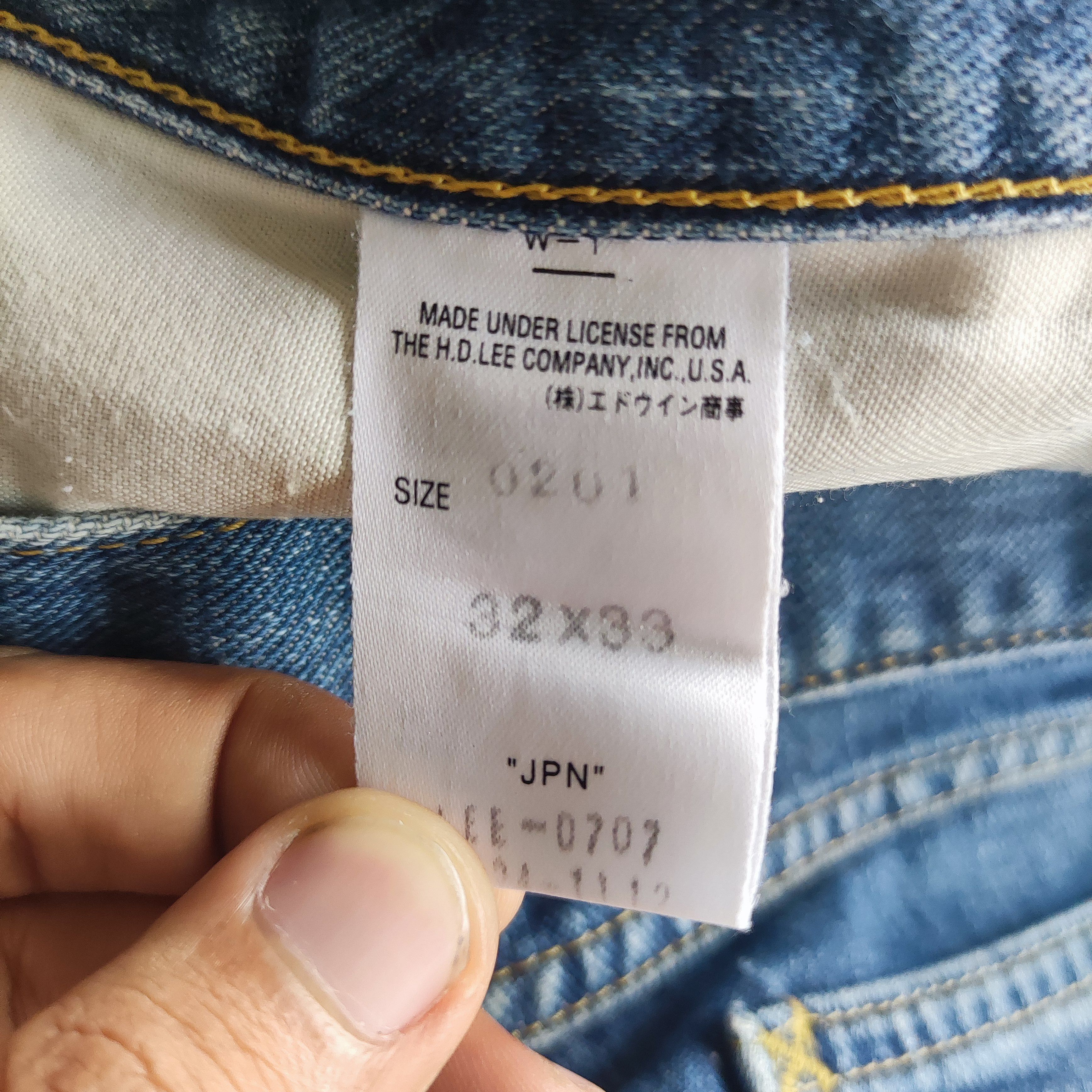 Vintage Lee Brand Straight Cut Jeans Faded Distressed Pants