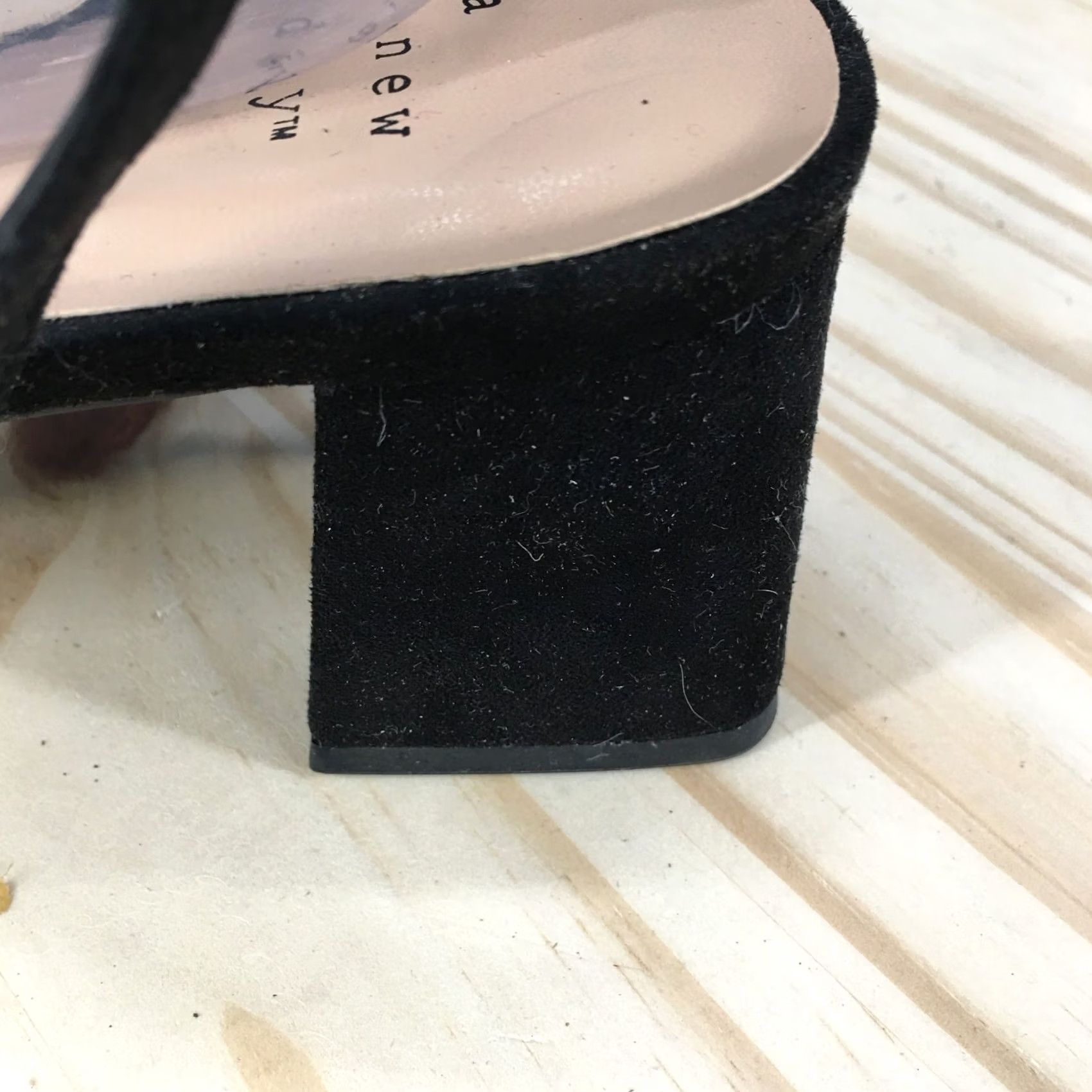 Vintage A New Day Sandals Womens 11 Block Heels Ankle Strap Pointed Pumps Black Casual Size US 11 / IT 41 - 4 Thumbnail