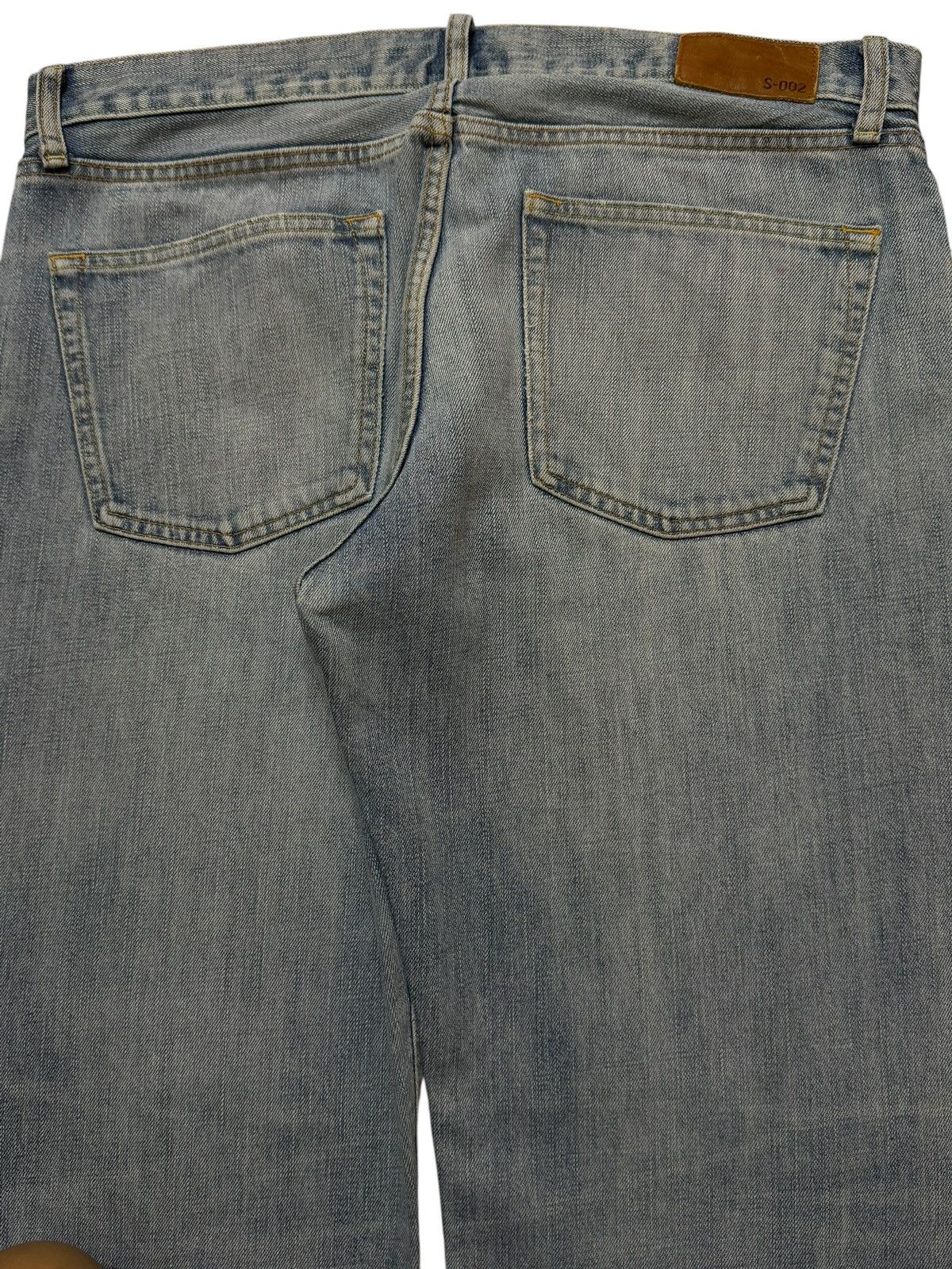 Uniqlo Vintage Y2K Japanese Uniqlo Blue Faded Distressed Wide Leg Size US 35 - 5 Thumbnail
