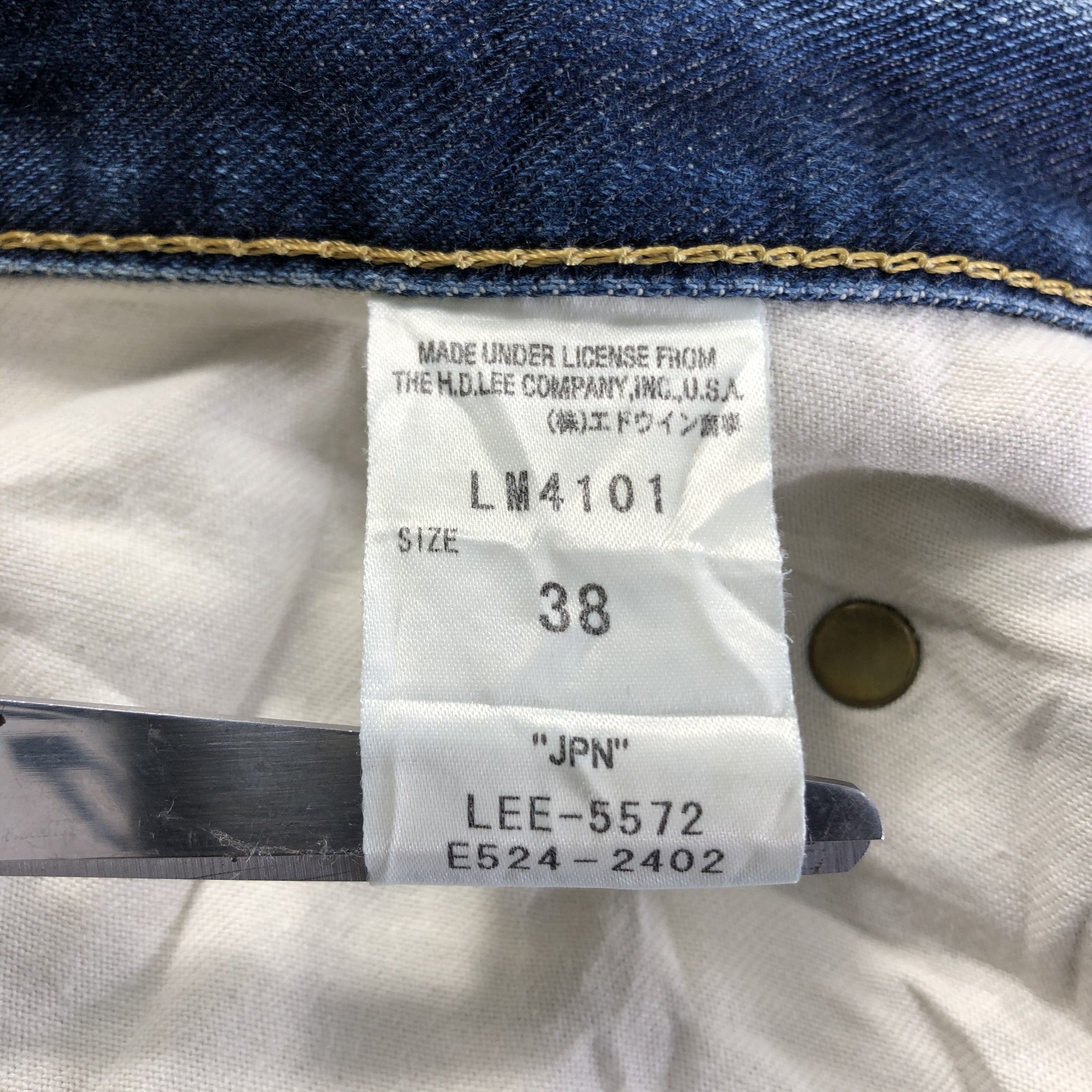 Lee Vintage Blue Wash Lee Jeans-J3633 Size US 40 / EU 56 - 12 Thumbnail