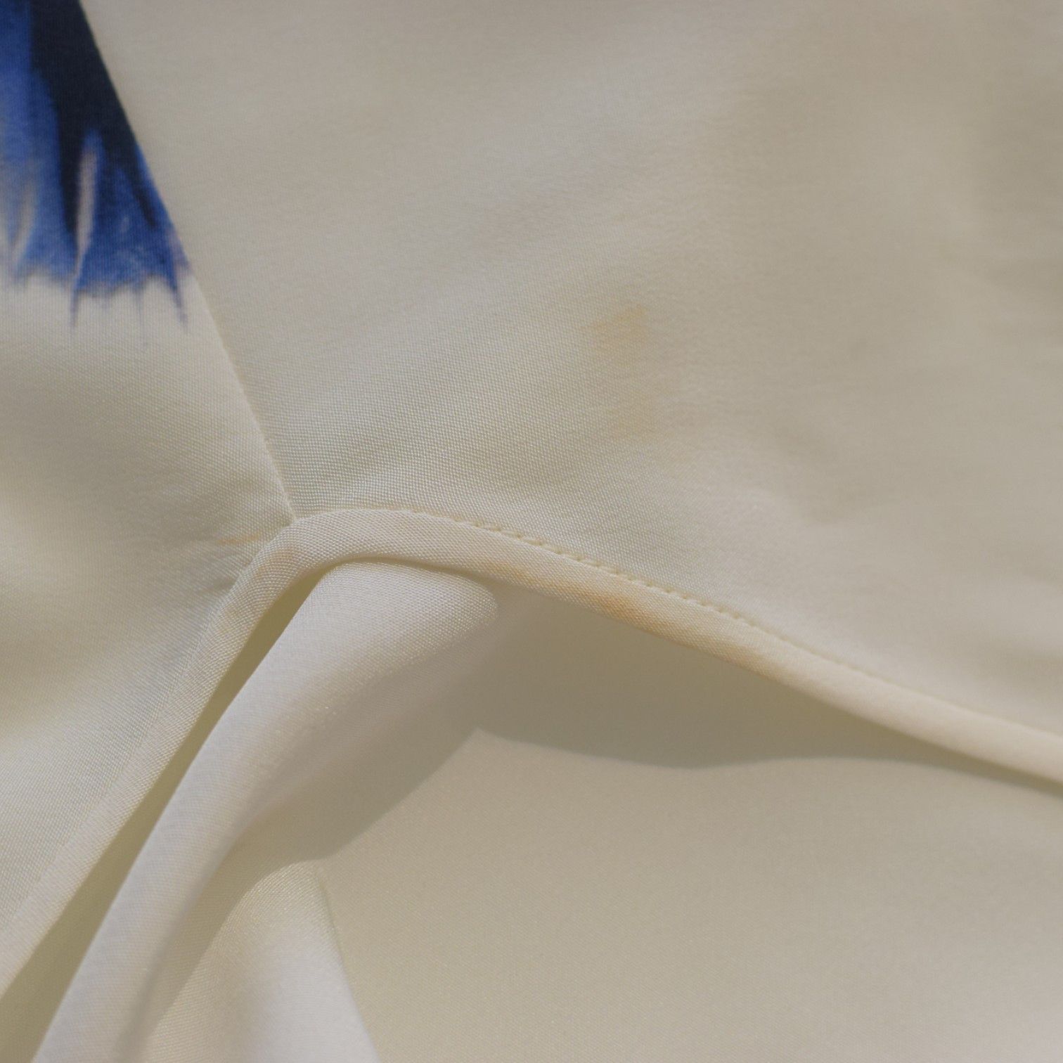 Stella McCartney Stella McCartney Blue Cream Tie Dye Effect 100% Silk Size M / US 6-8 / IT 42-44 - 9 Thumbnail