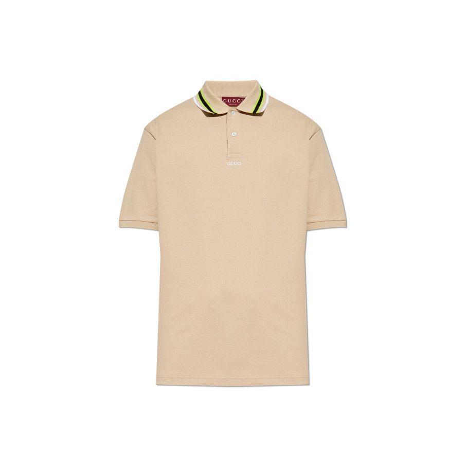 Gucci GUCCI Beige Polo New & Authentic (Men's size:XL;) Size US XL / EU 56 / 4 - 1 Preview