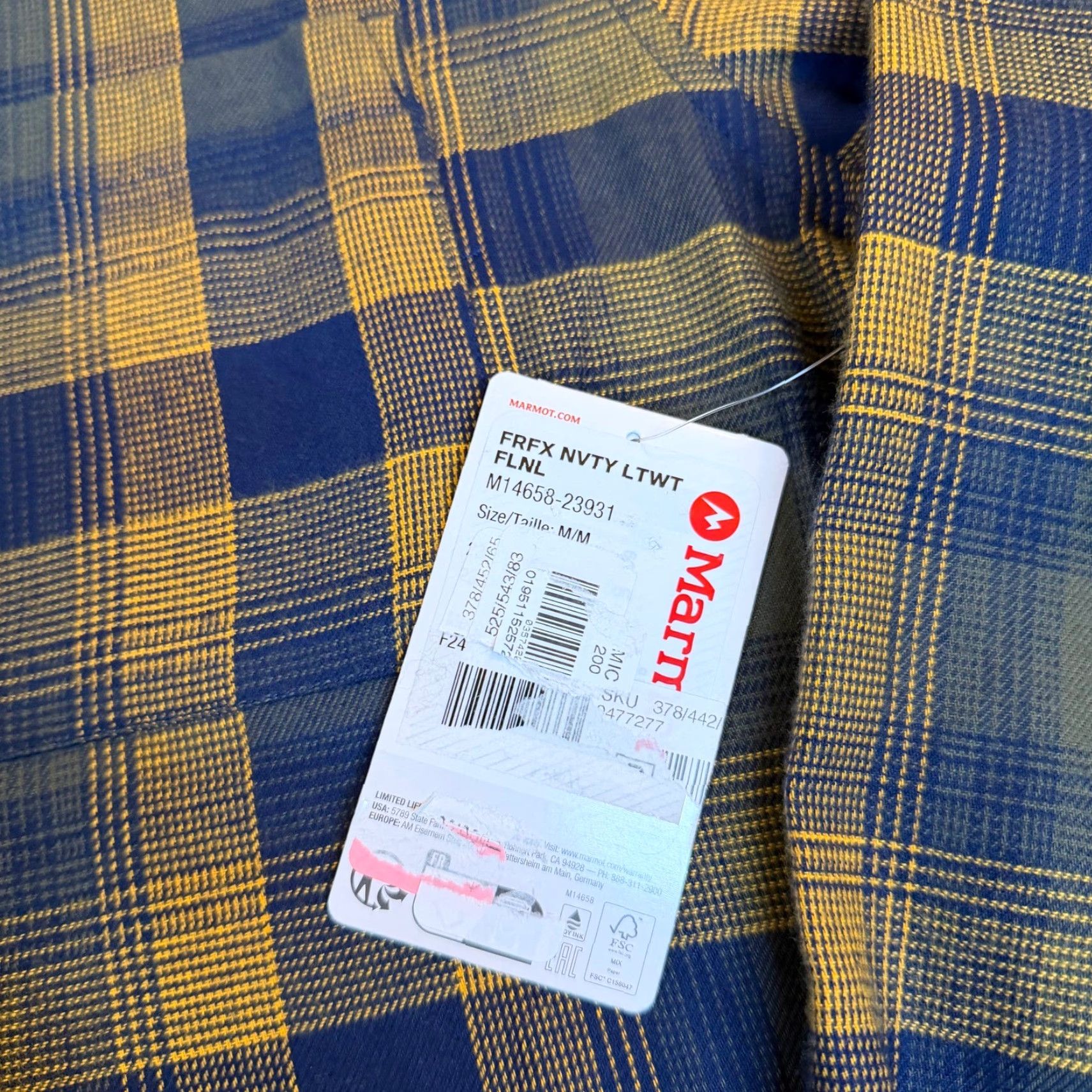 Marmot VINTAGE Marmot Fairfax Novelty Lightweight Flannel Shirt Mens M Size US M / EU 48-50 / 2 - 4 Thumbnail