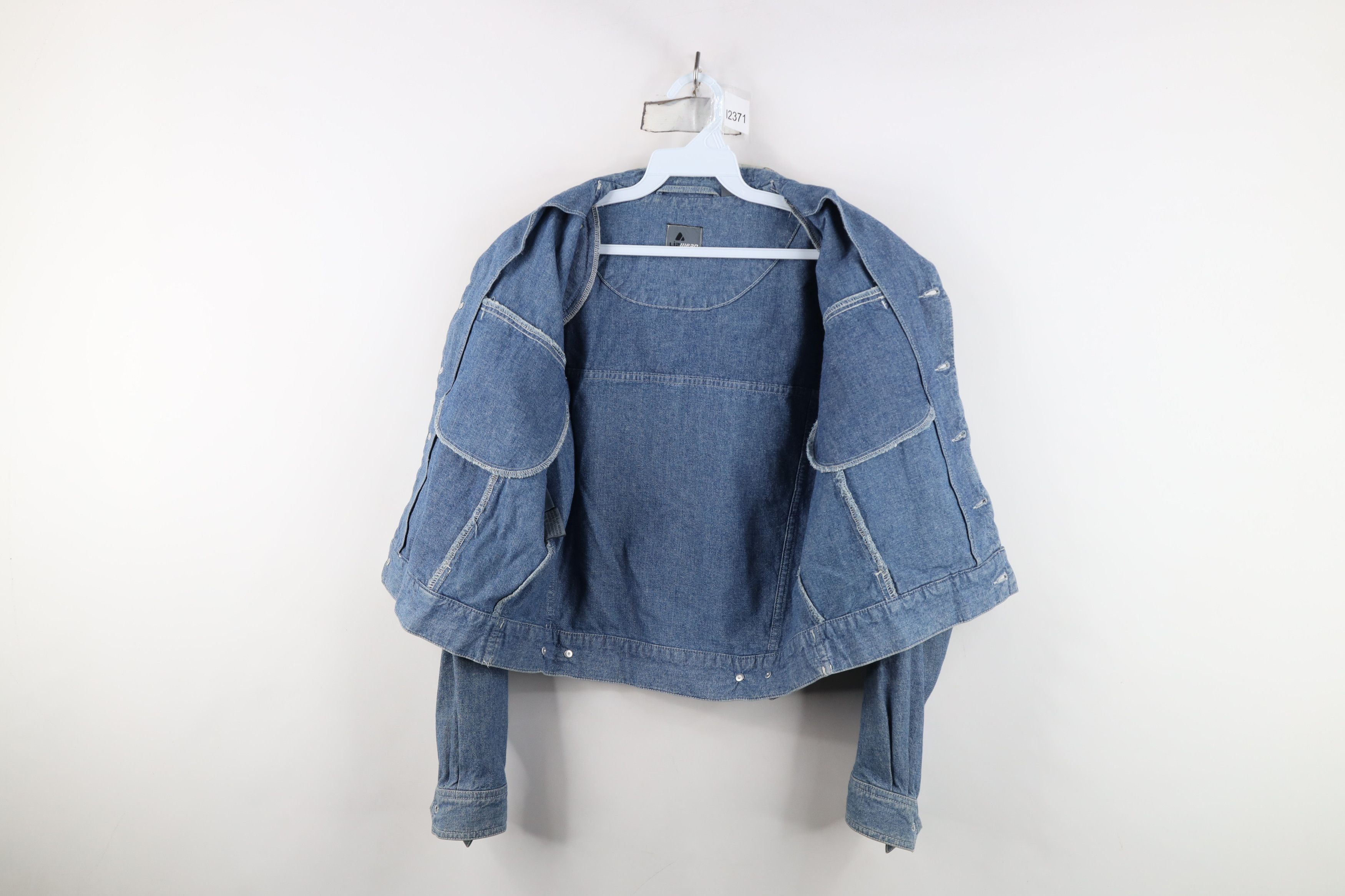 Vintage Vintage 90s Streetwear Flower Chambray Denim Trucker Jacket Size S / US 4 / IT 40 - 10 Thumbnail