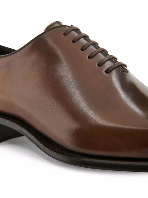 Tom Ford os11x0225 Leather Lace-Up Shoes in Brown Size US 8.5 / EU 41-42 - 6 Thumbnail