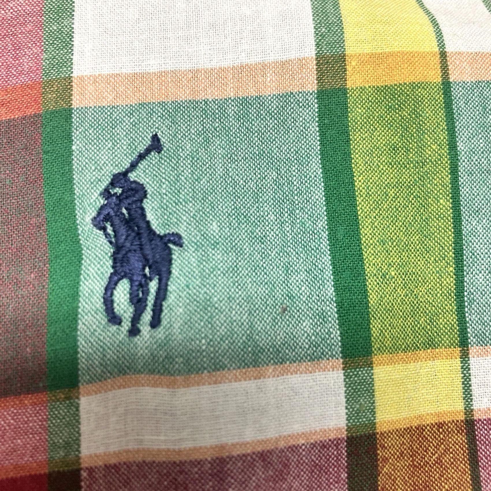 Ralph Lauren VINTAGE Ralph Lauren Golf Shirt White Green Plaid Button-Up Short Sleeve XL Mens Regular Button-Down Collared 90s Classic Preppy Golf Theme Size US XL / EU 56 / 4 - 6 Thumbnail