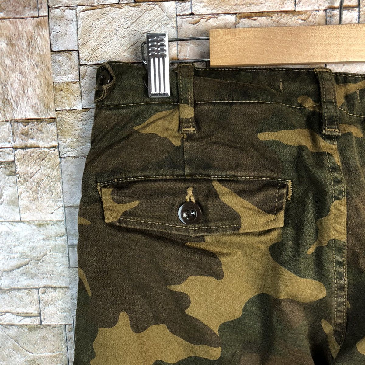 Johnbull John Bull Camo utility military japan Brown Pants #A156 Size US 28 / EU 44 - 19 Thumbnail