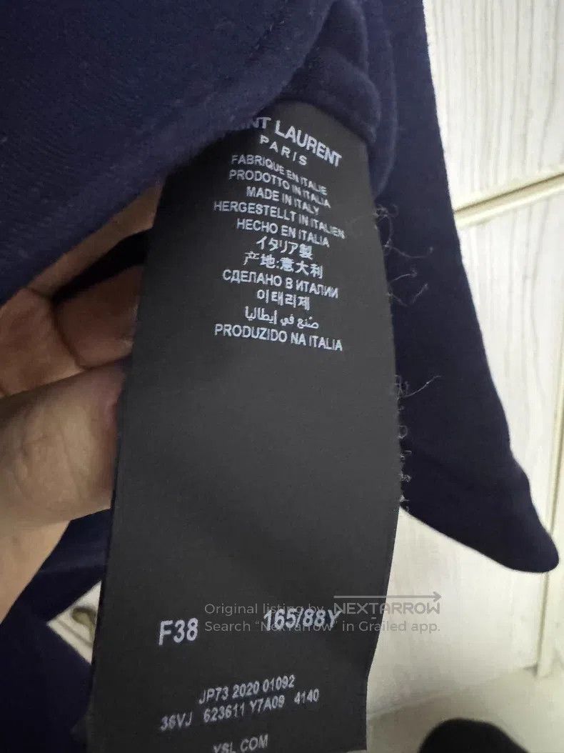Saint Laurent Paris Saint Laurent Paris Navy Blue Wool Shirt Jacket Size US XXS / EU 40 - 4 Thumbnail