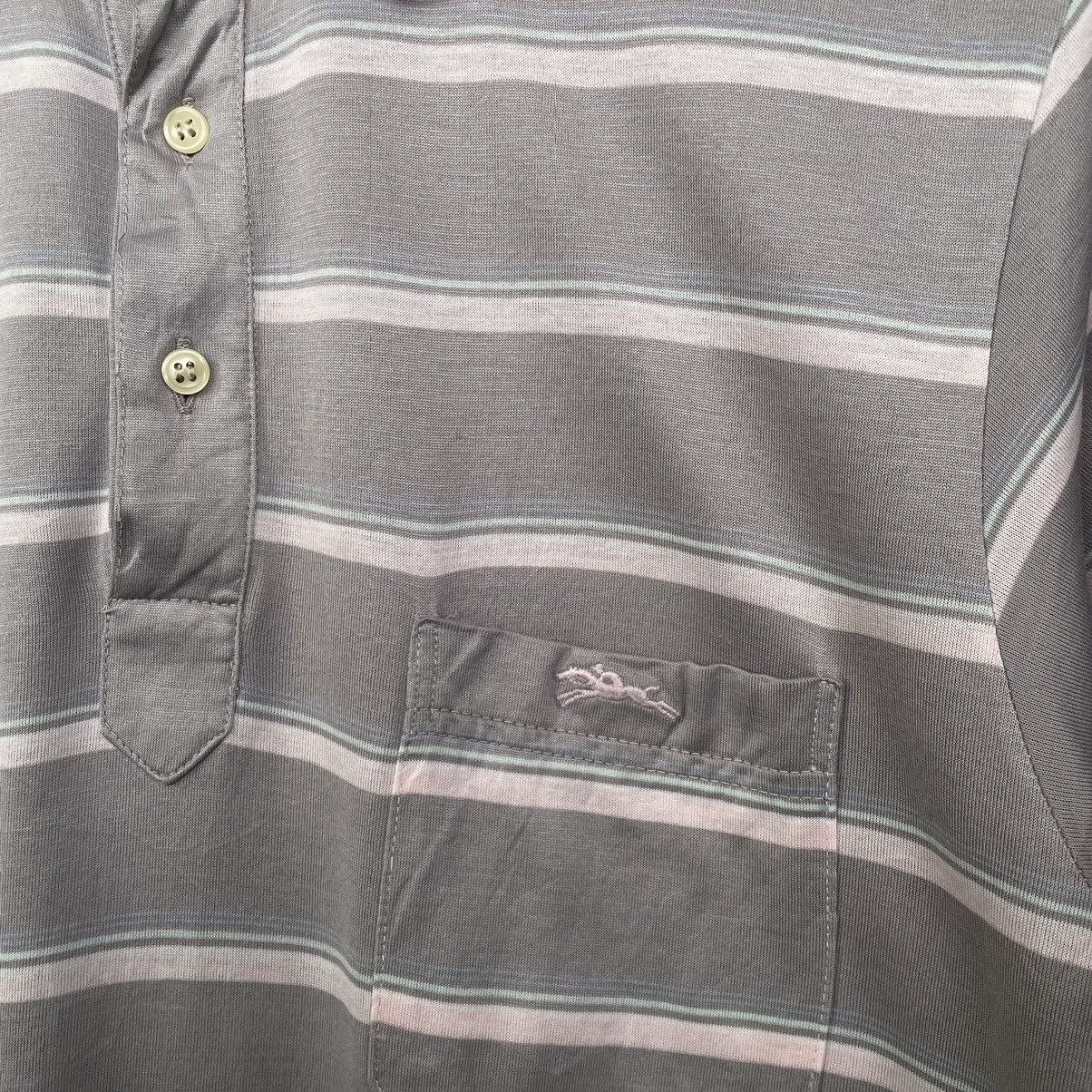 Designer × Longchamp Longchamp Paris Stripes Polo Shirt Made in Italy Size US M / EU 48-50 / 2 - 2 Thumbnail