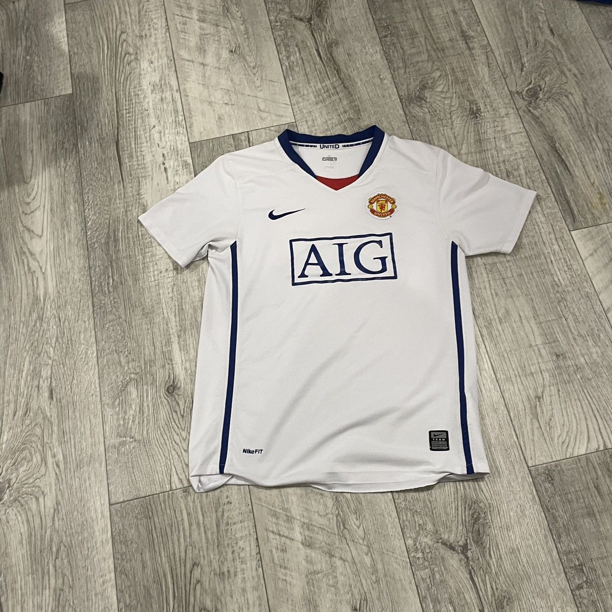 Nike Rare 07/08 nike Manchester United Ronaldo Jersey AIG 40 th